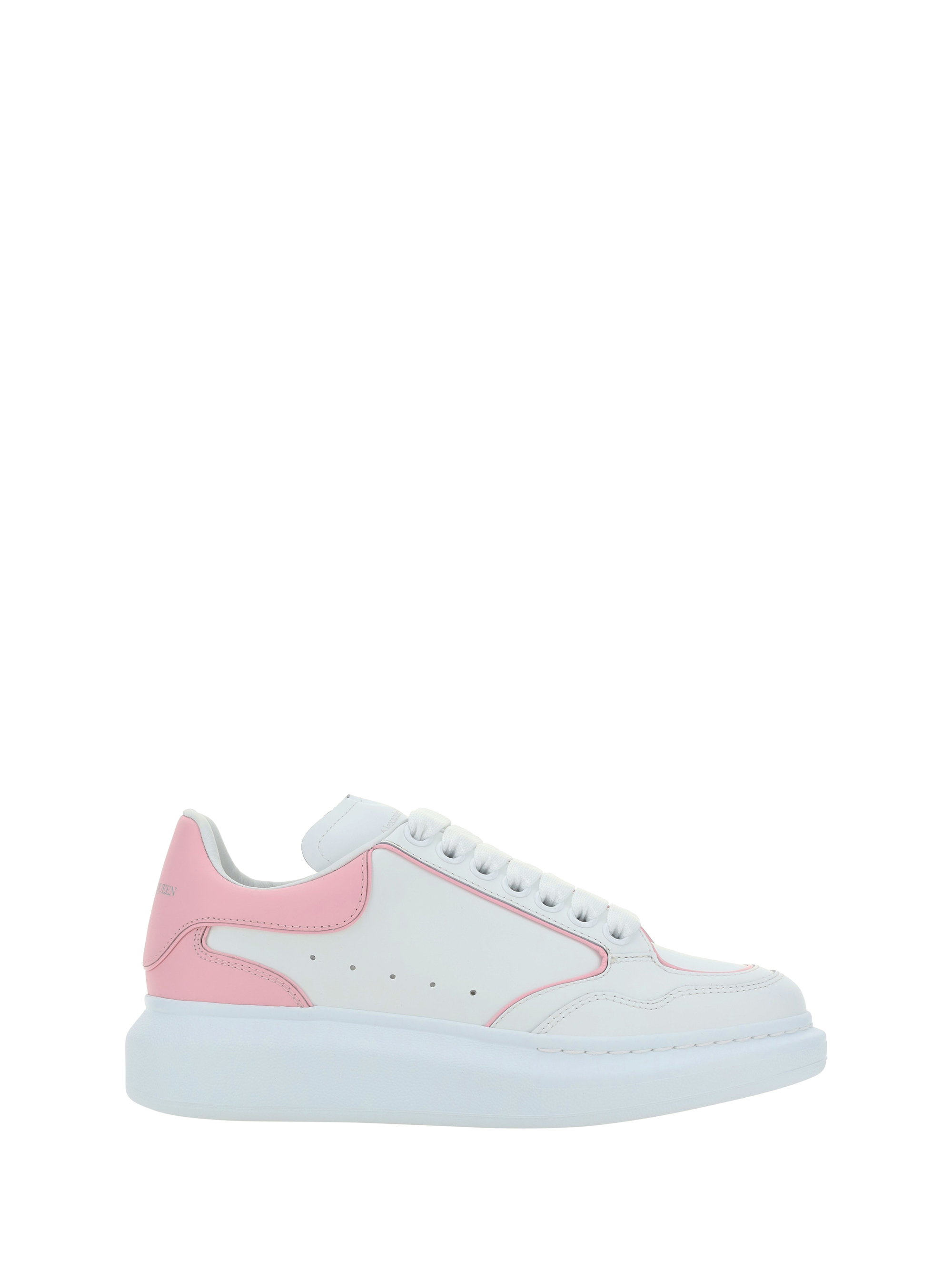 Alexander Mcqueen Sneakers In White/pale Pink