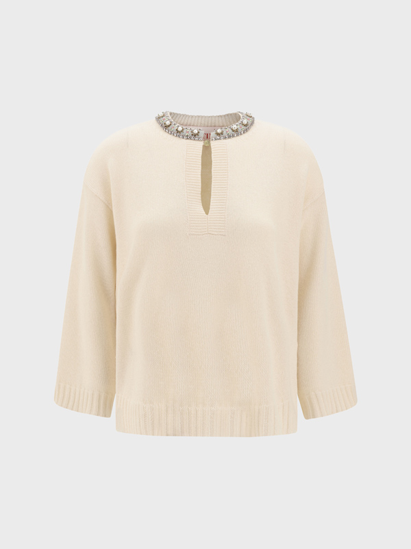 Jewel neck Sweater