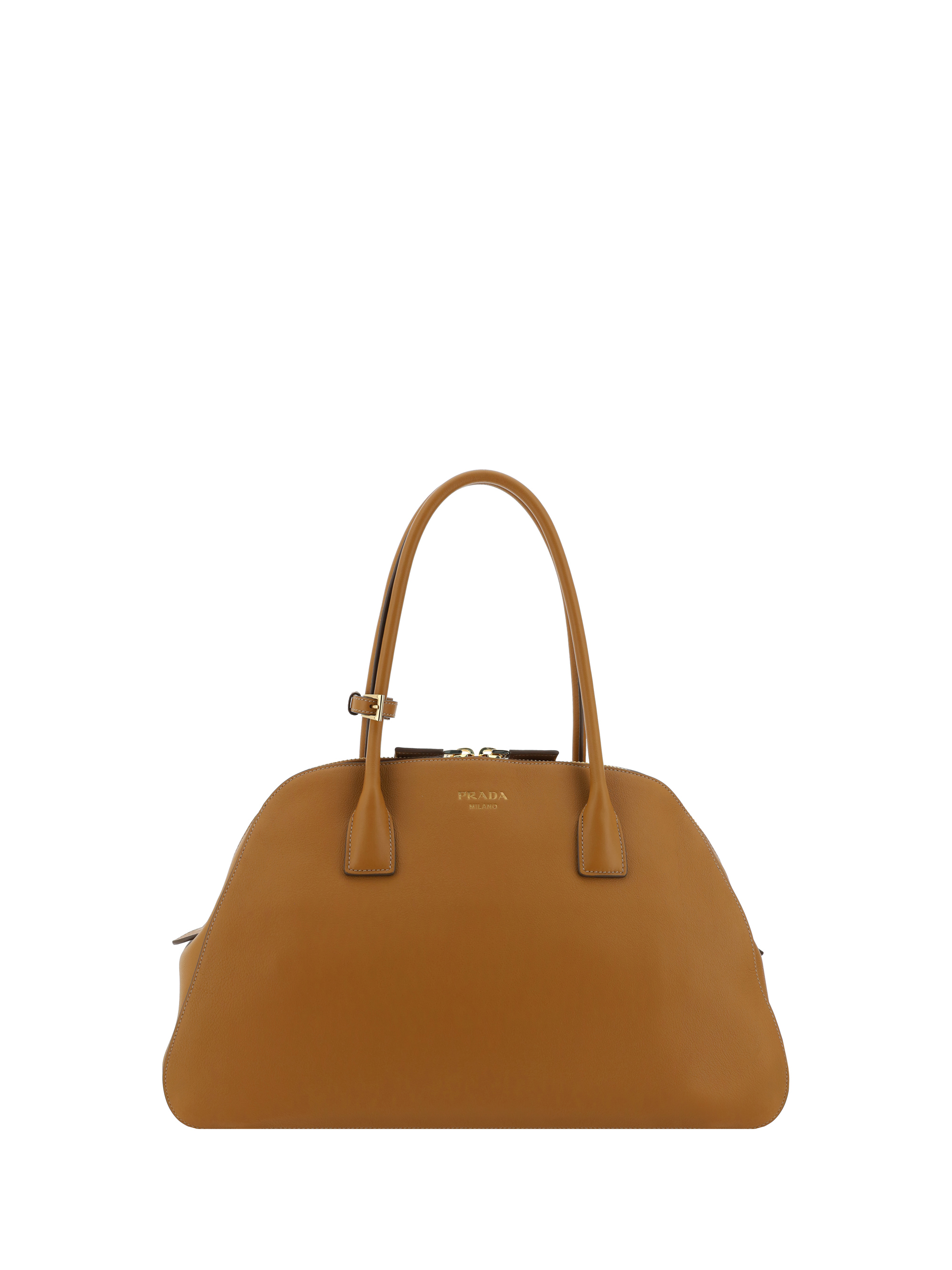 Shop Prada Shoulder Bag In Caramel