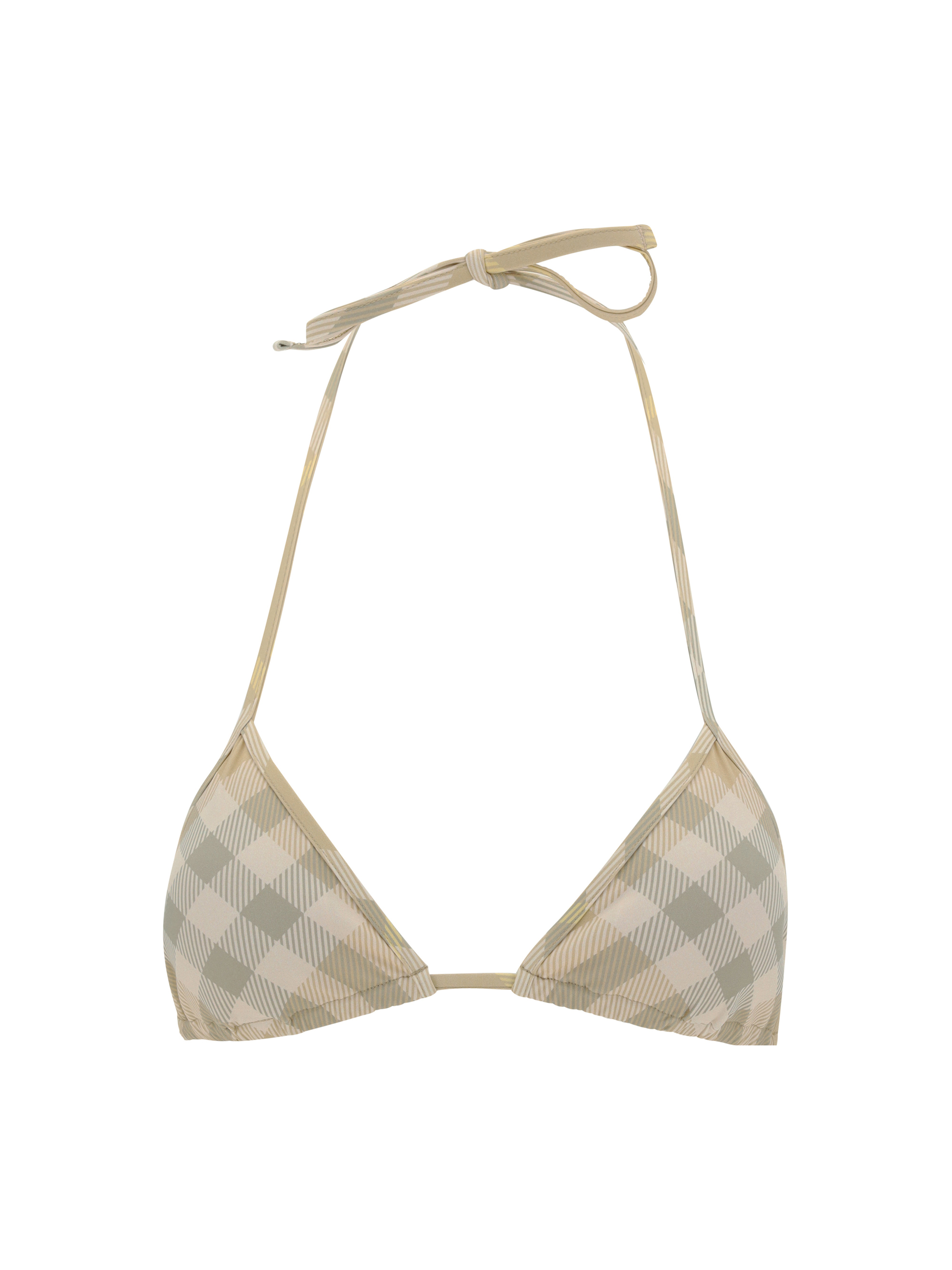 Burberry Swimsuit Top In Flax Ip Check