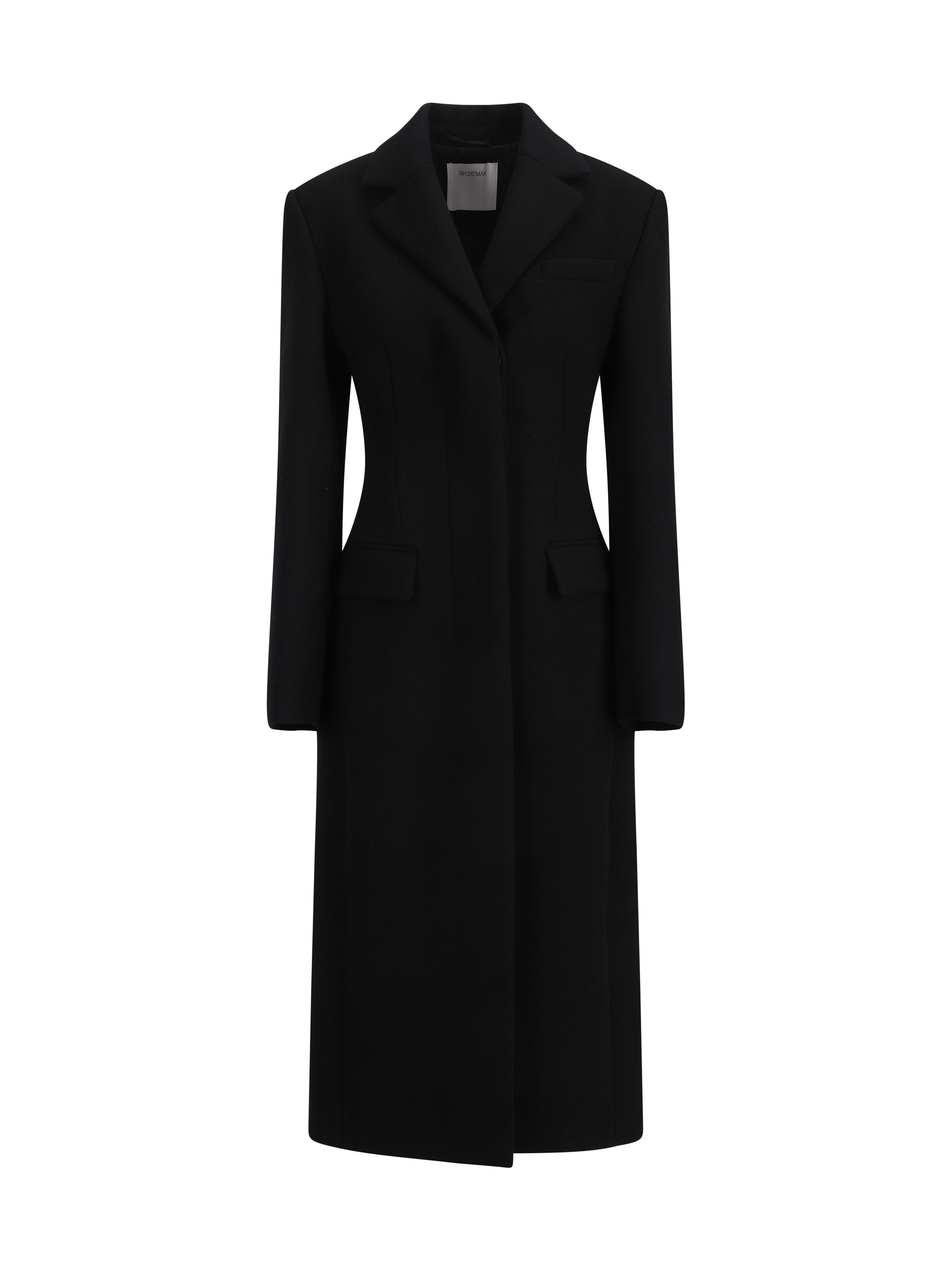 Shop Max Mara Sportmax Arabia Coat In Nero