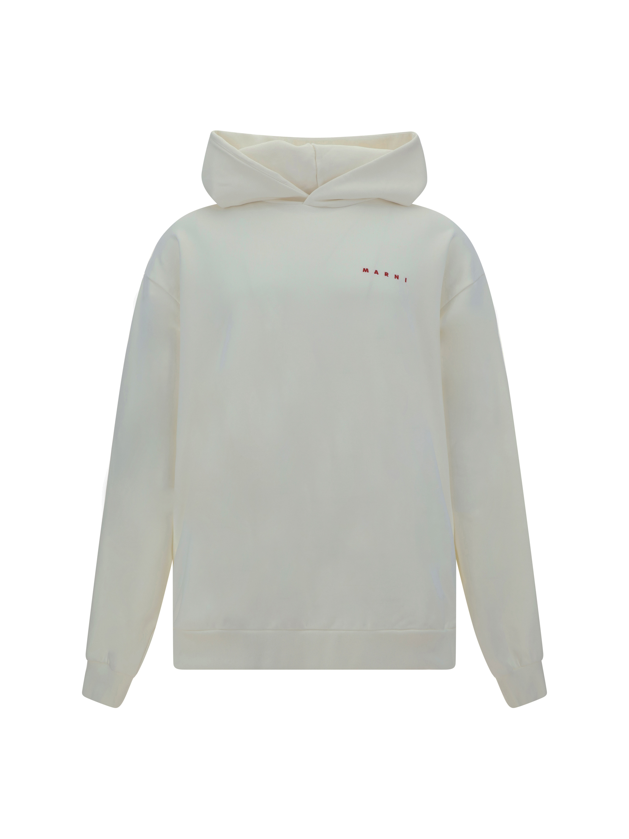 Shop Marni Hoodie In Natural White