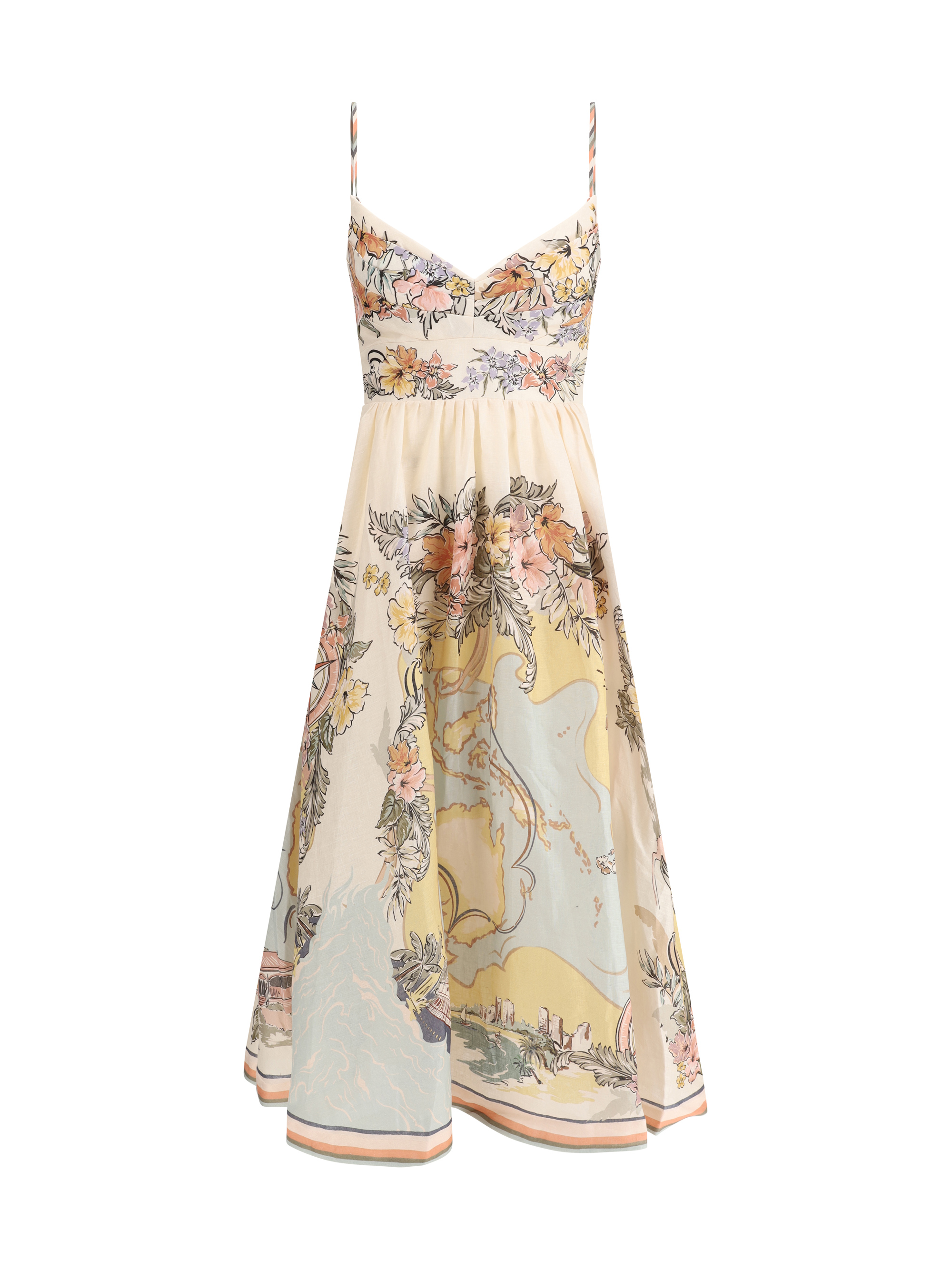 Shop Zimmermann Tallow Dress In Nautical Map