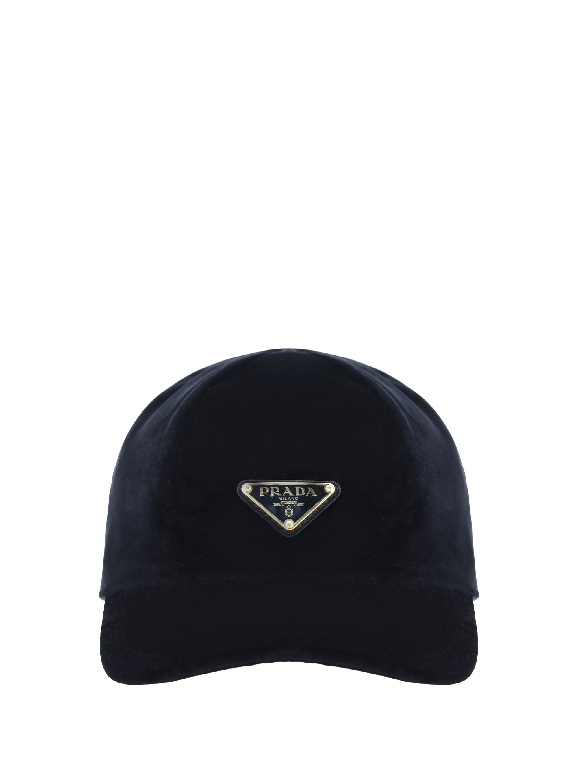 Shop Prada Baseball Hat In Nero