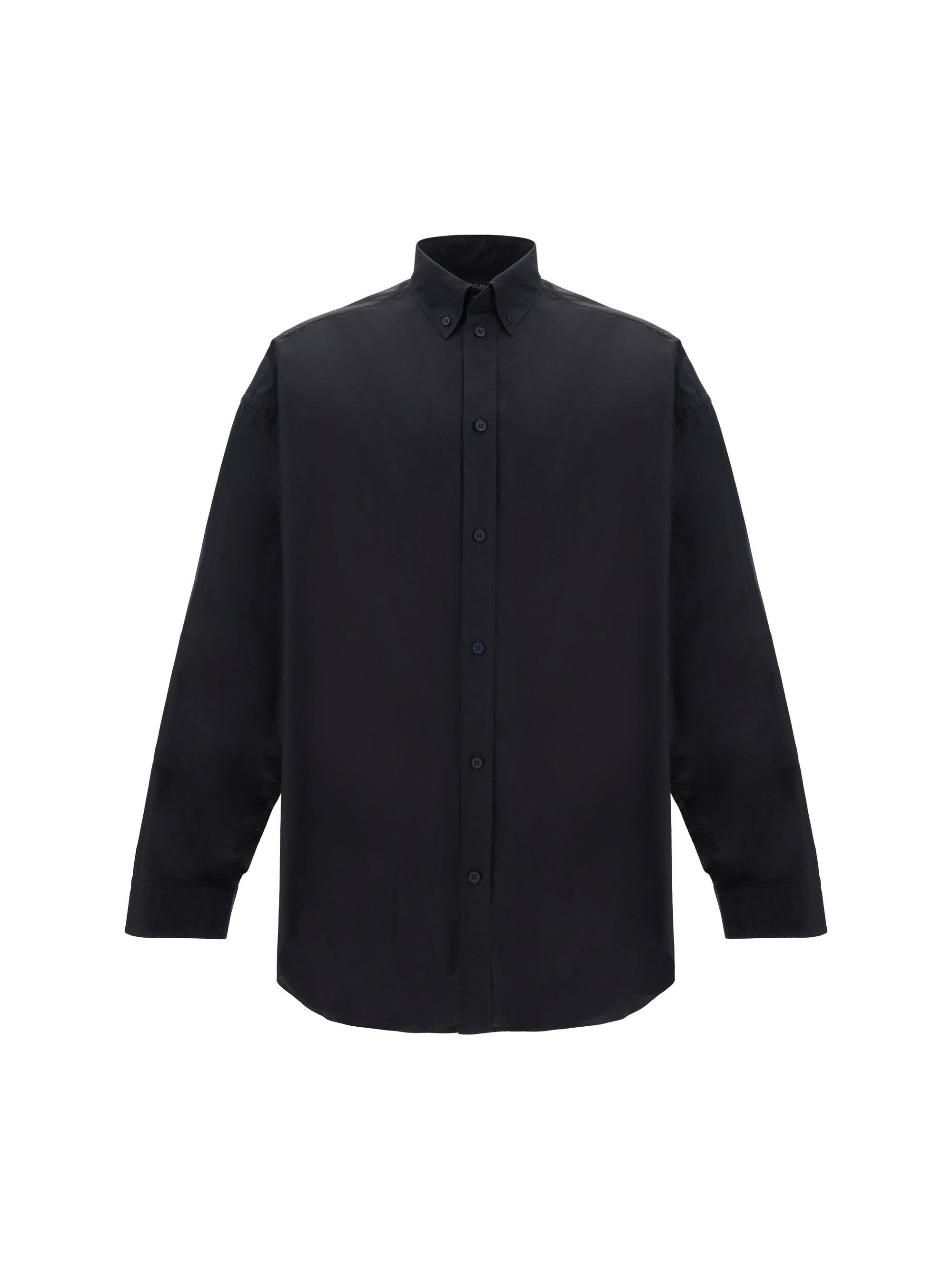 Shop Balenciaga Oversized Shirt In Black