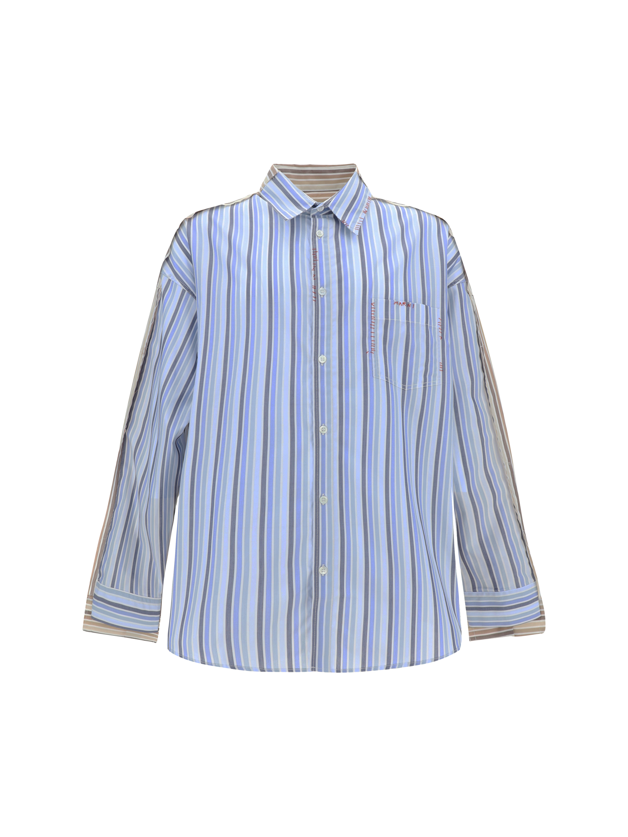 Shop Marni Shirt In Lake