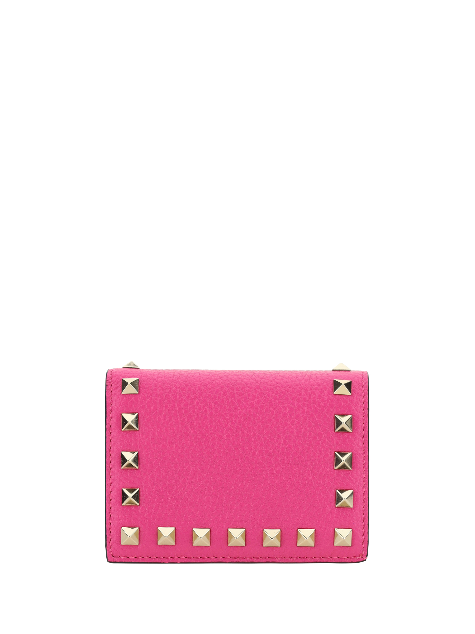 Shop Valentino Garavani Rockstud Wallet In Pink Pp