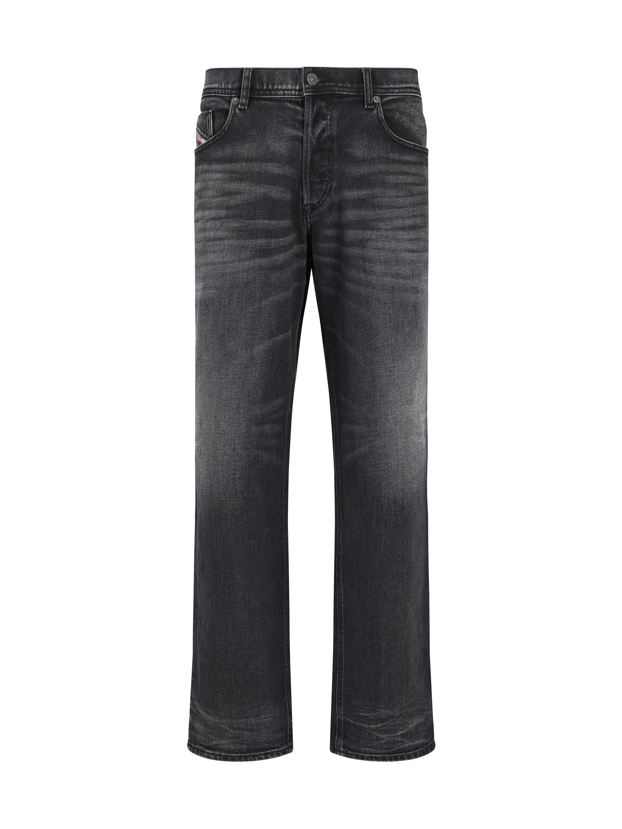 Shop Diesel Cotton Denim Pants D-finitive In 008 - Black/denim