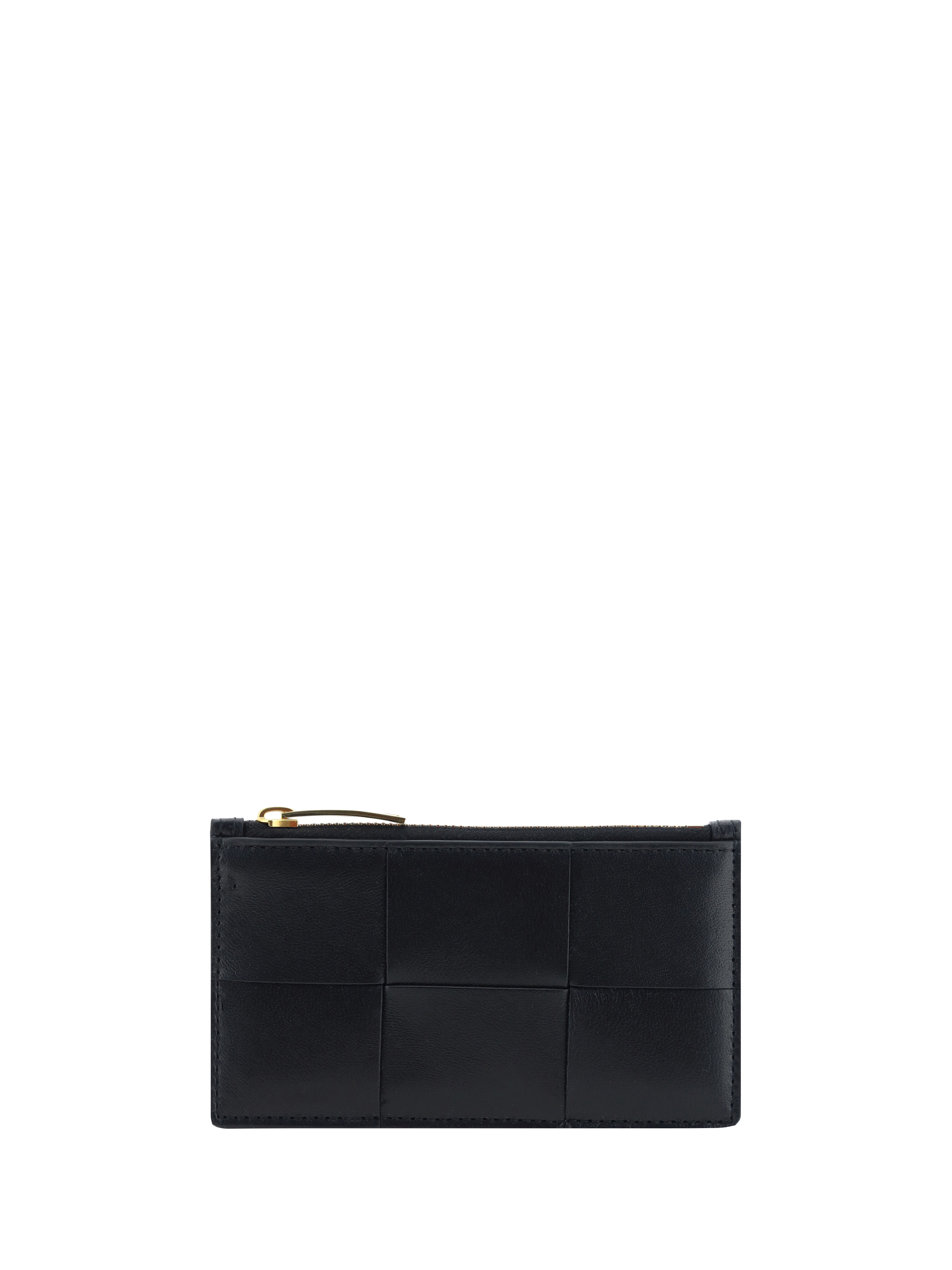 Shop Bottega Veneta Card Holder In Black-gold