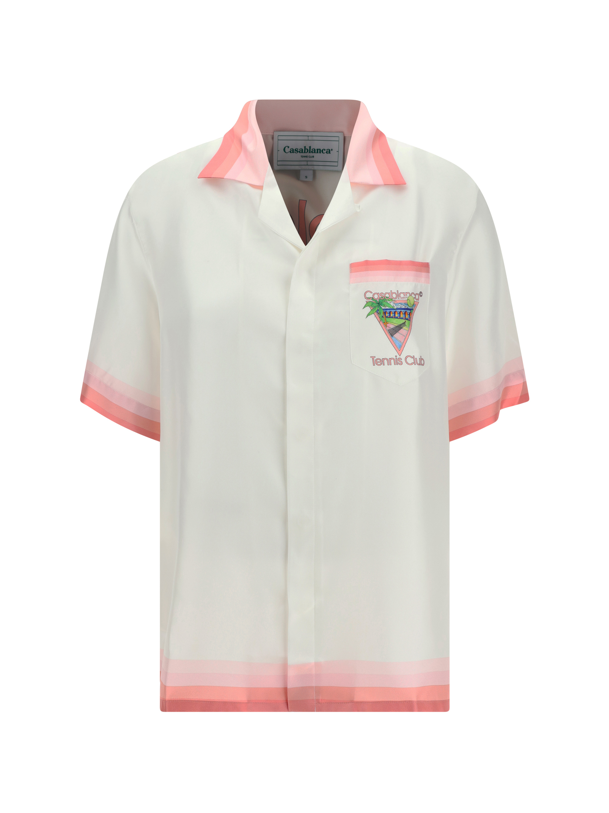 Shop Casablanca Shirt In Tennis Club Icon