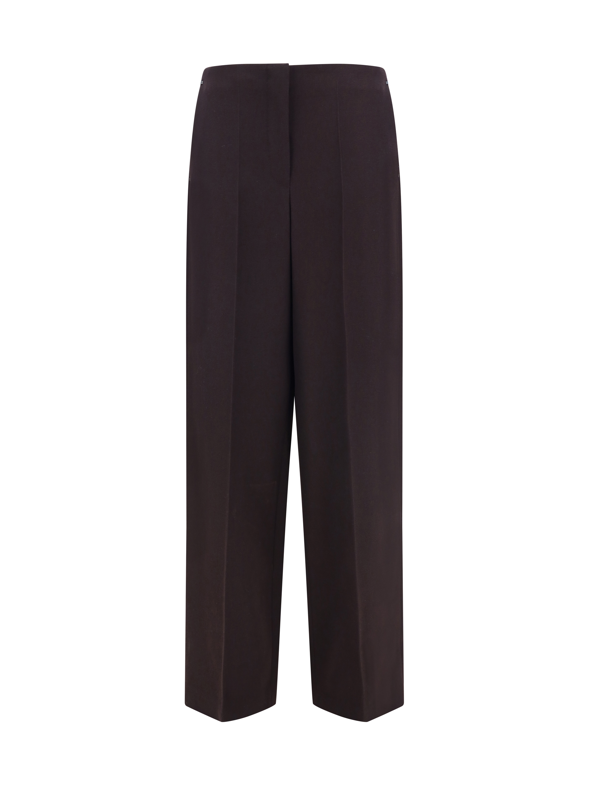 Shop Fendi Pants In Aubergine