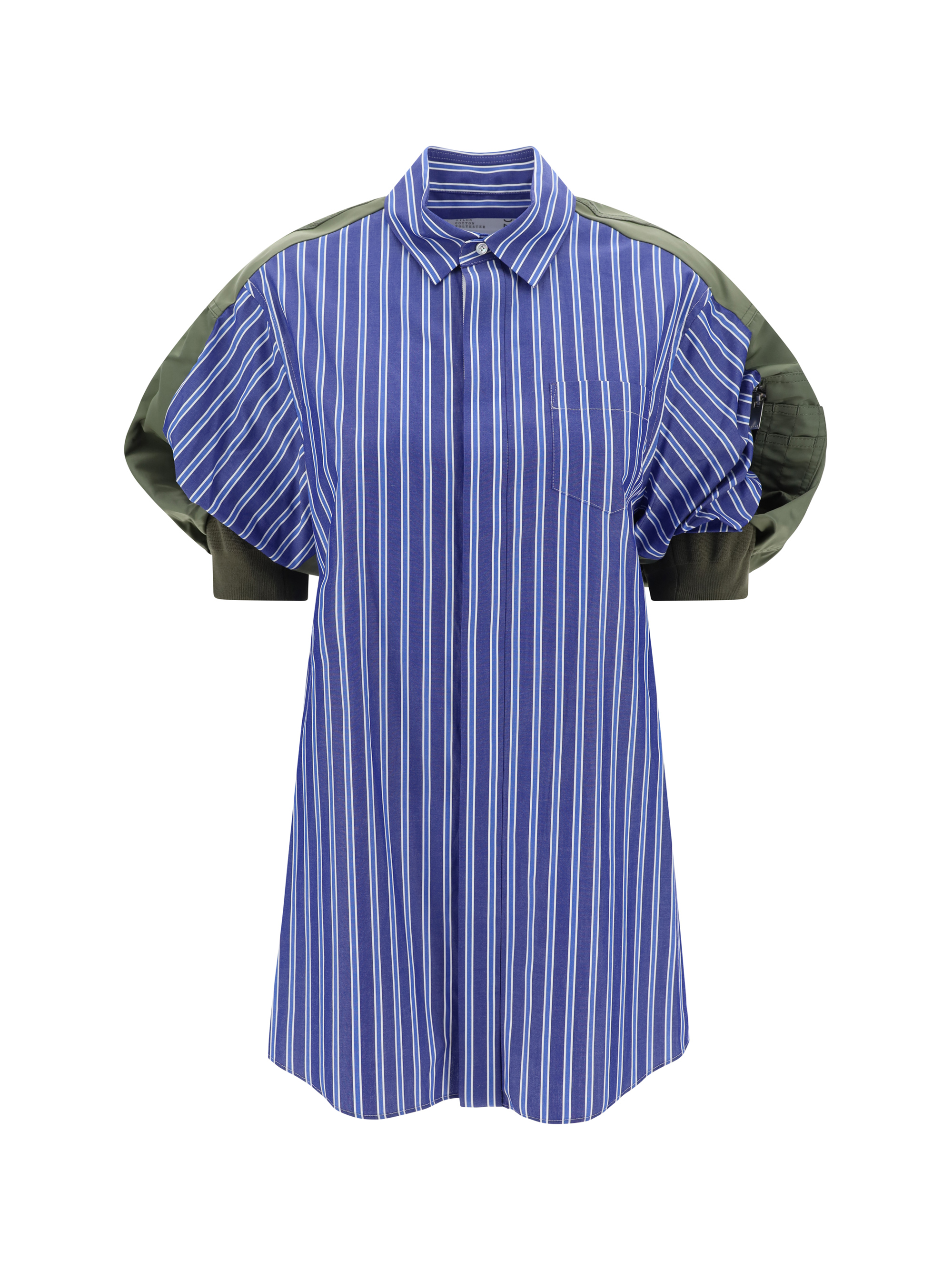 Shop Sacai Chemisier Dress In Stripe