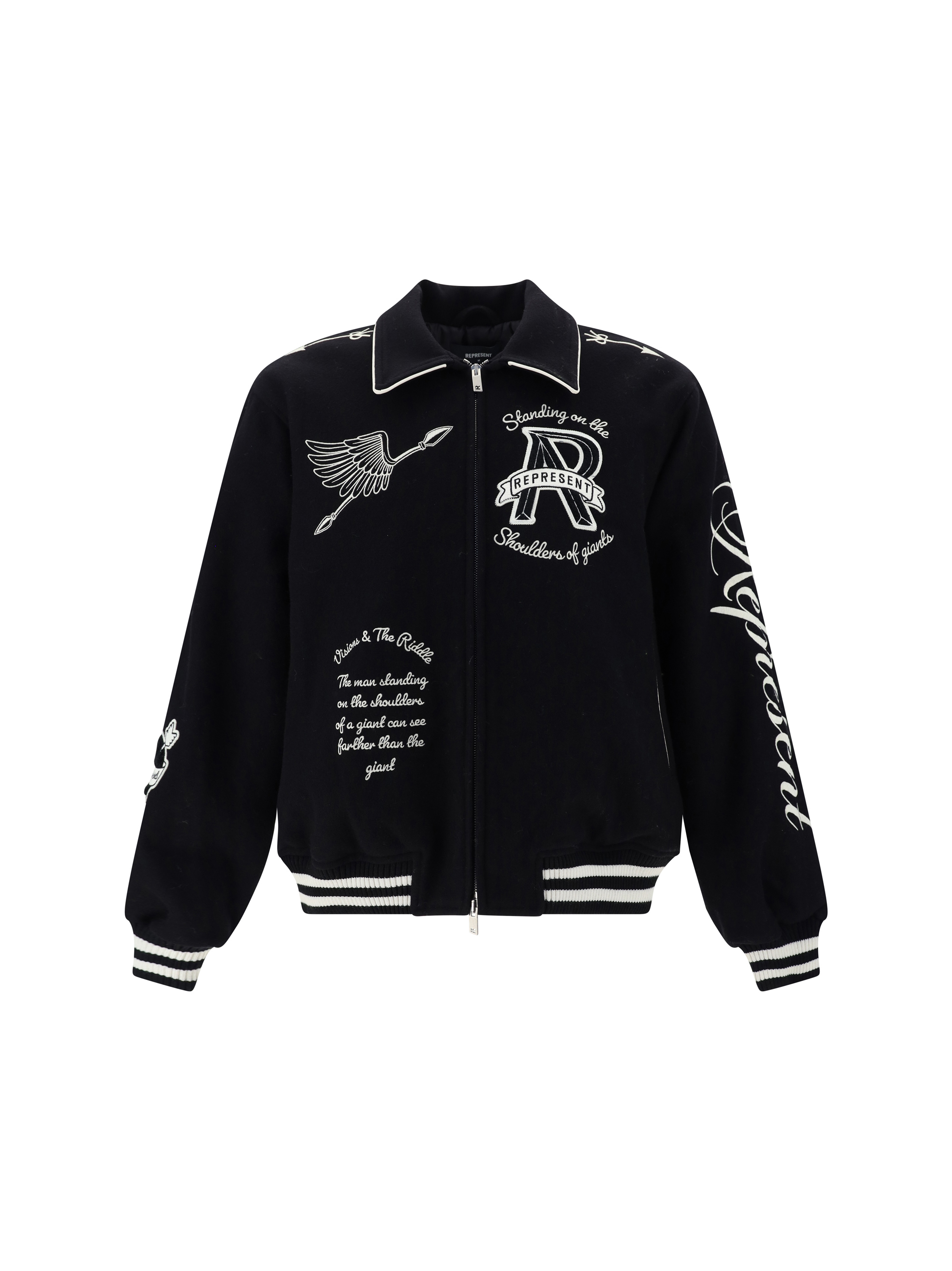 Represent Cherub Wool-Blend Varsity Jacket - M