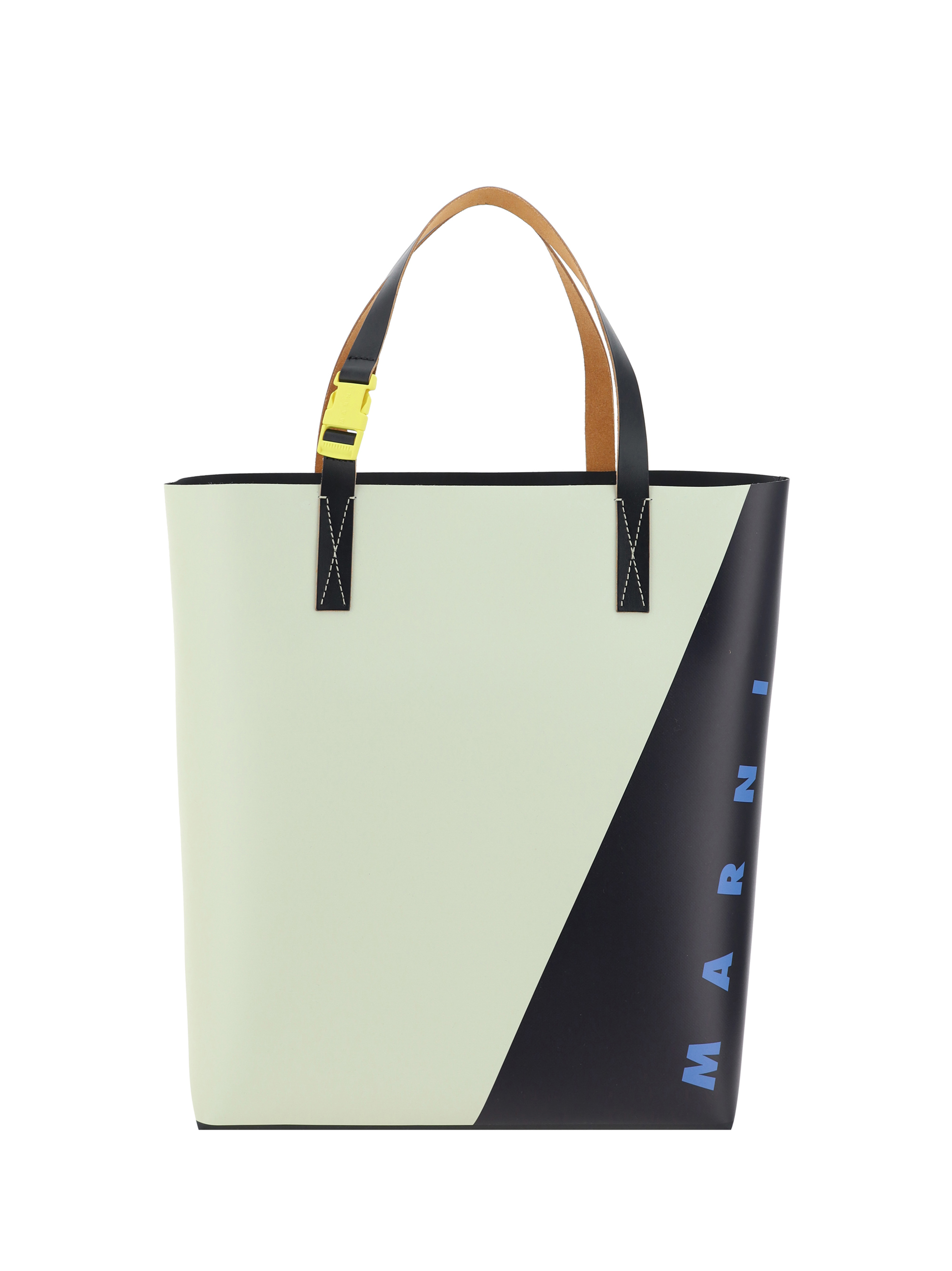 Shop Marni Handbag In Shell/black