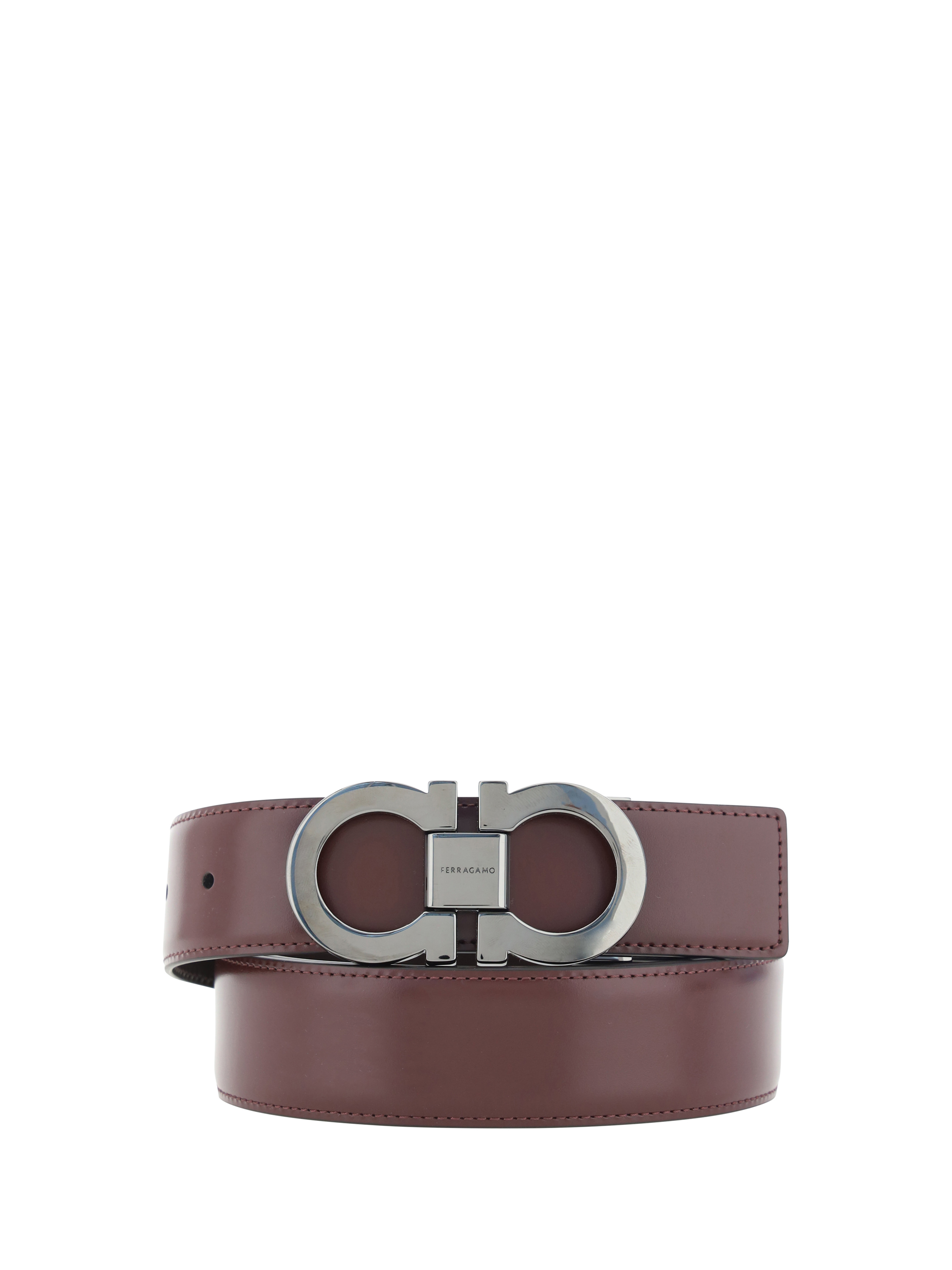 Shop Ferragamo Reversible Belt In Red