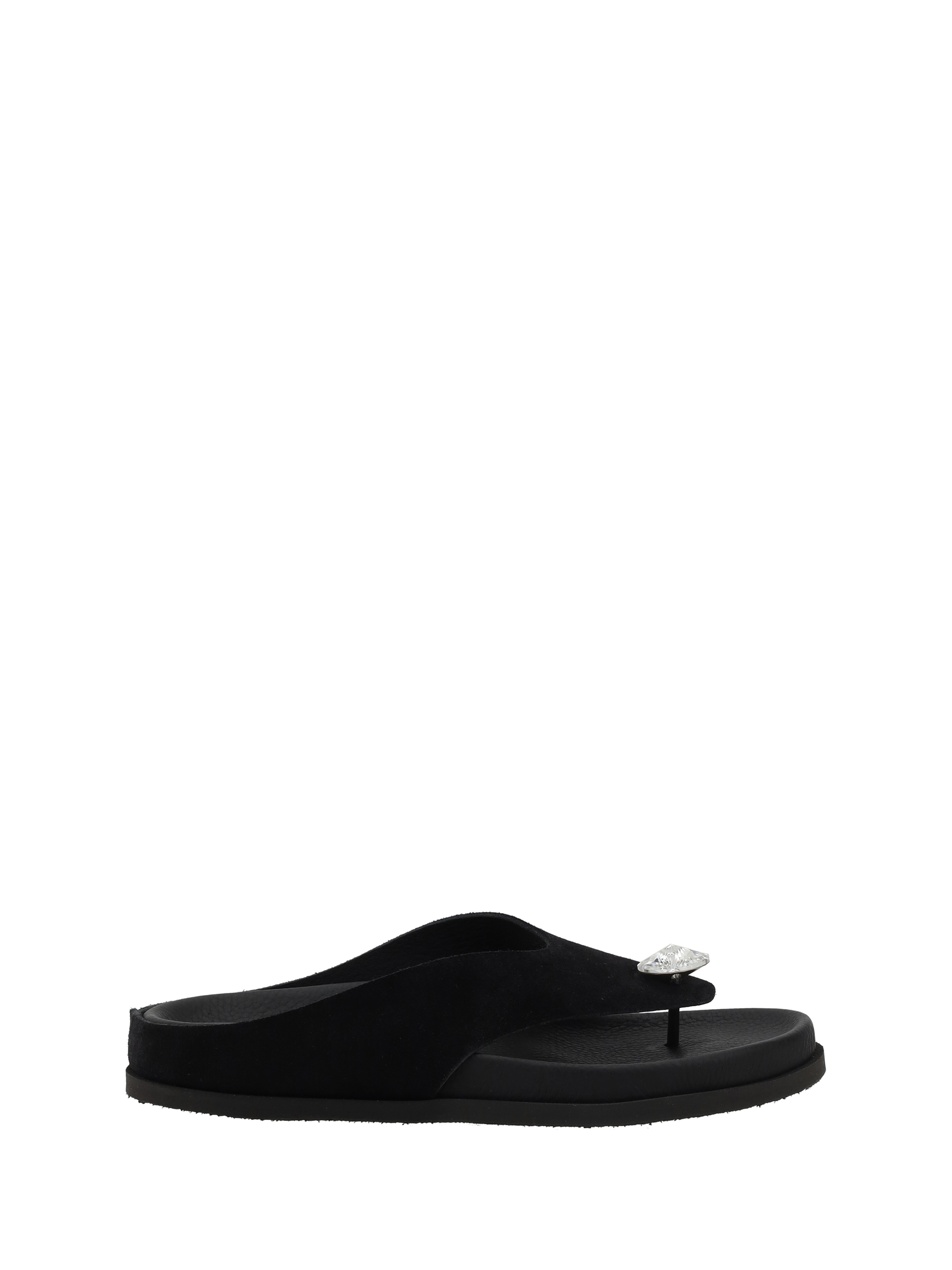 Shop Pedro Garcia Jewel Sandals In Black Castoro-crystal