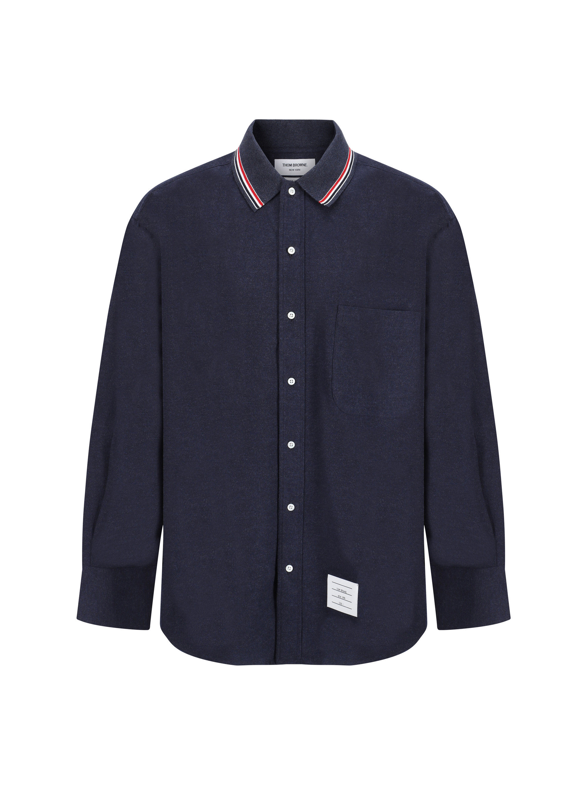 Shop Thom Browne Shirt In Navy