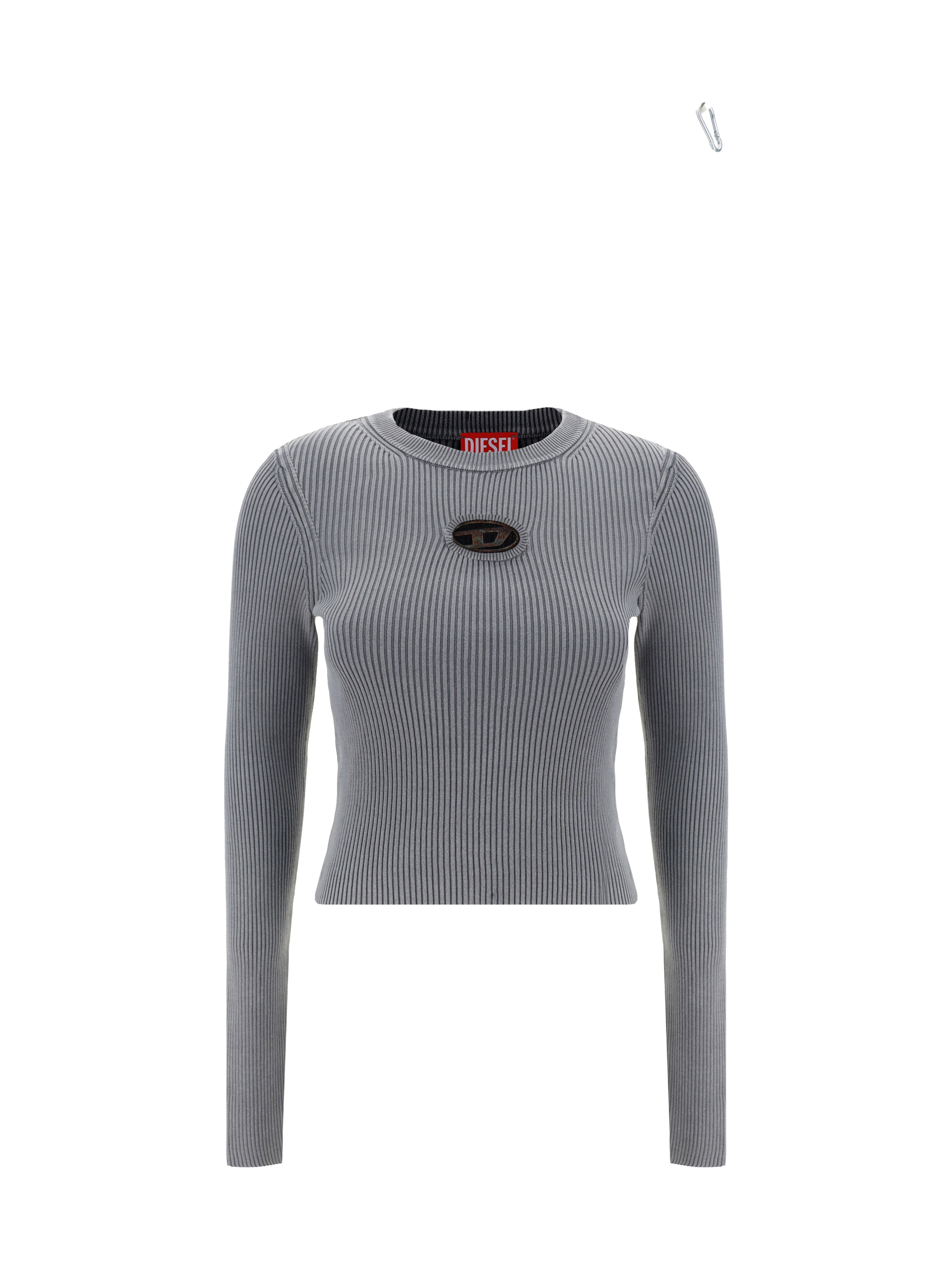 Shop Diesel Long Sleeve Jersey In Ibisco