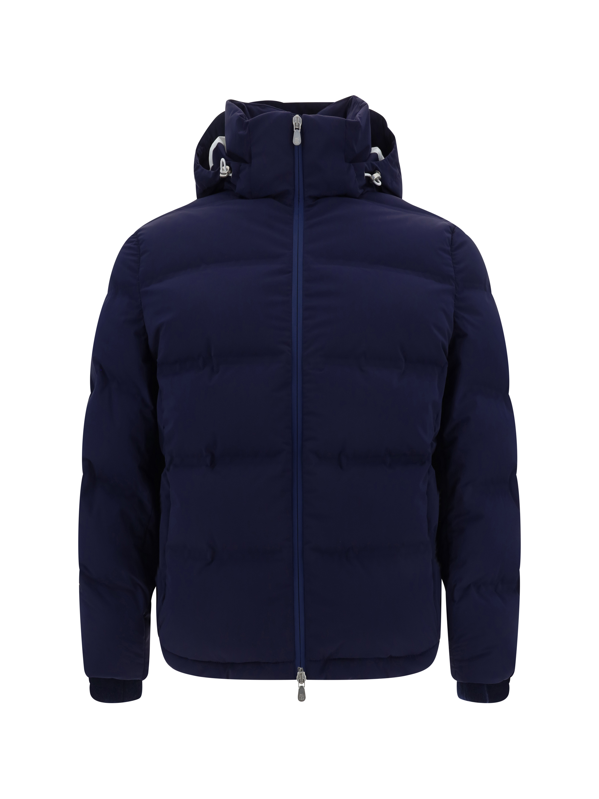 Shop Brunello Cucinelli Down Jacket In Blu Indigo