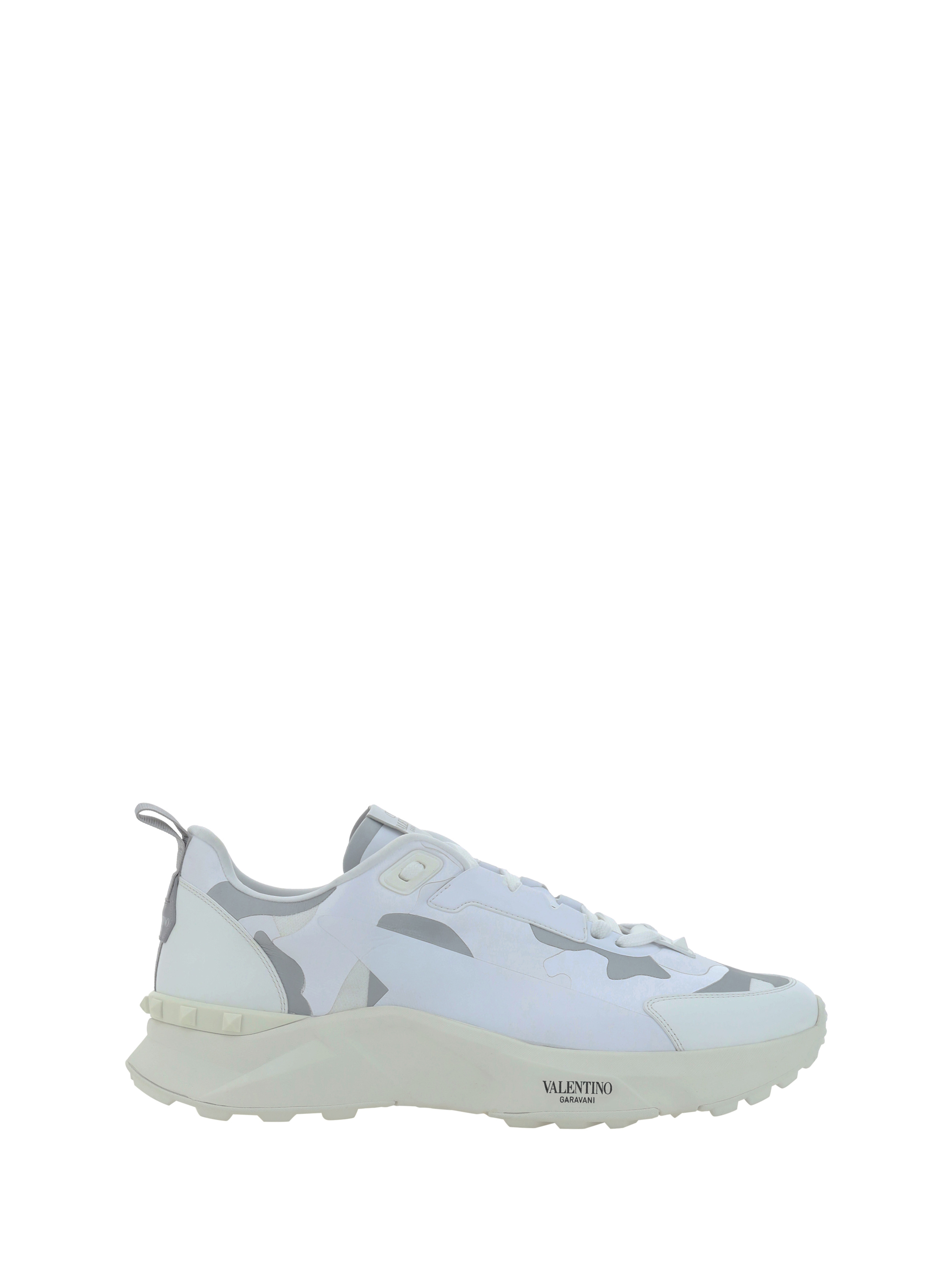 Shop Valentino Sneakers In Bianco/pastel Grey