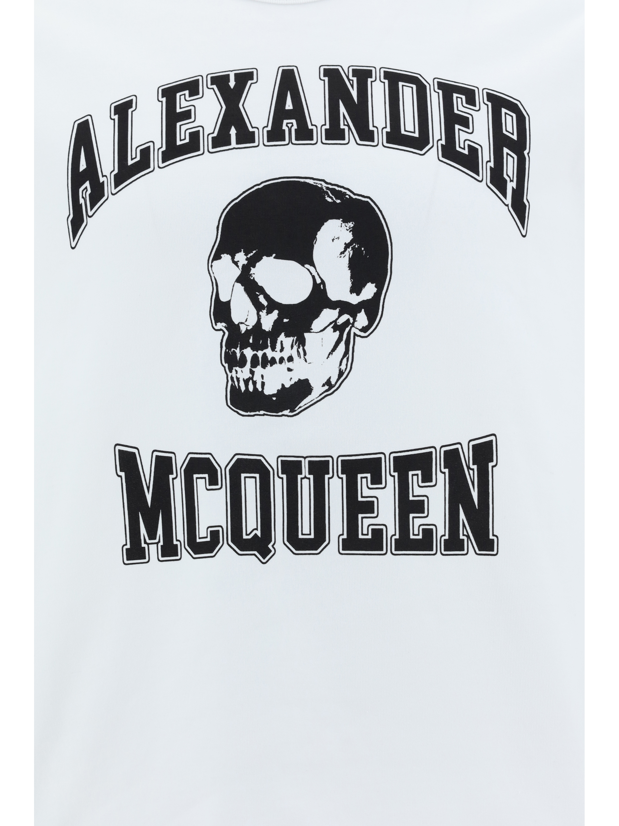 Alexander Mcqueen Alexander Mc Queen Skull T Shirt In White/black