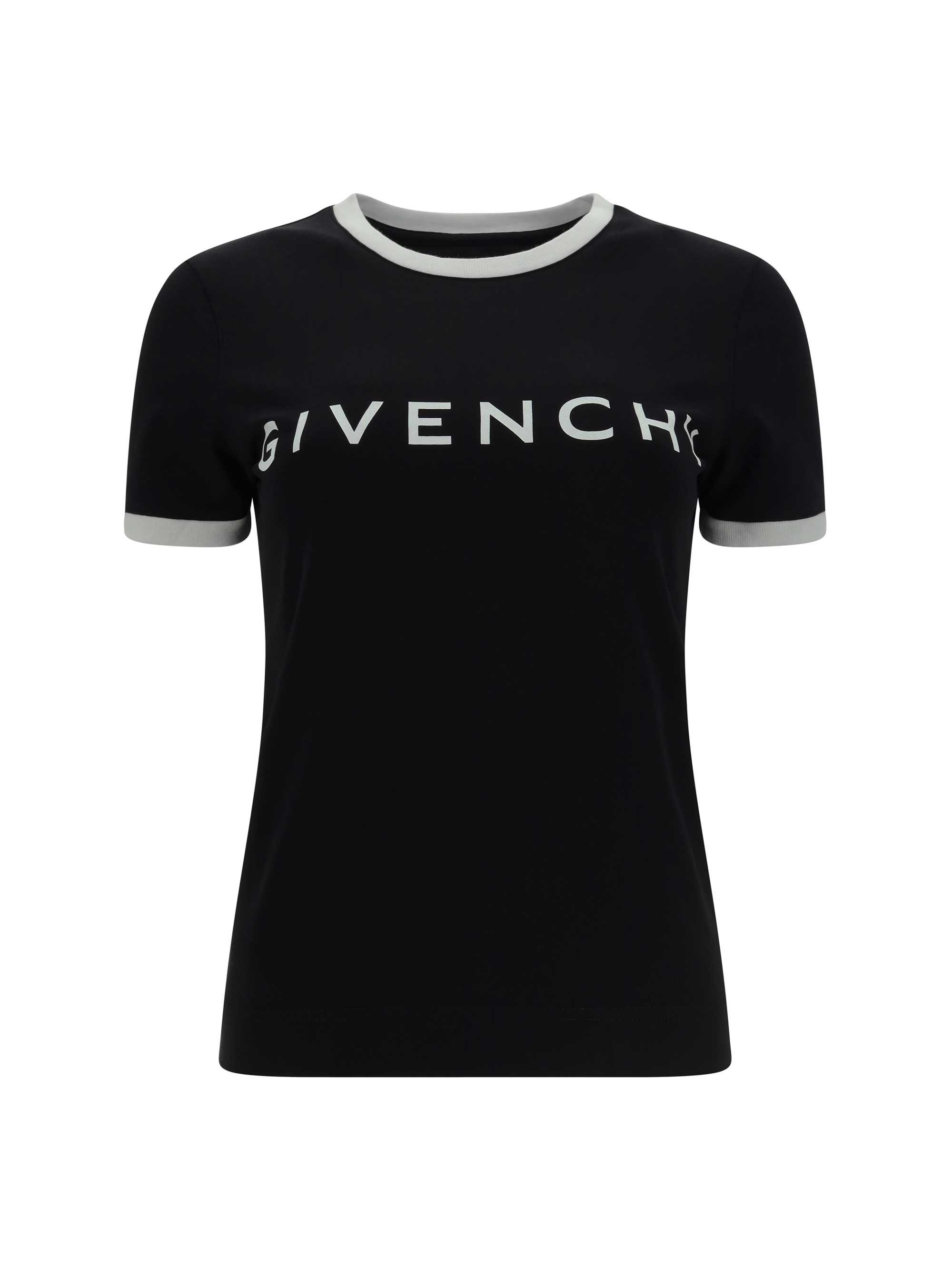 Shop Givenchy Ringer T-shirt In Black/white