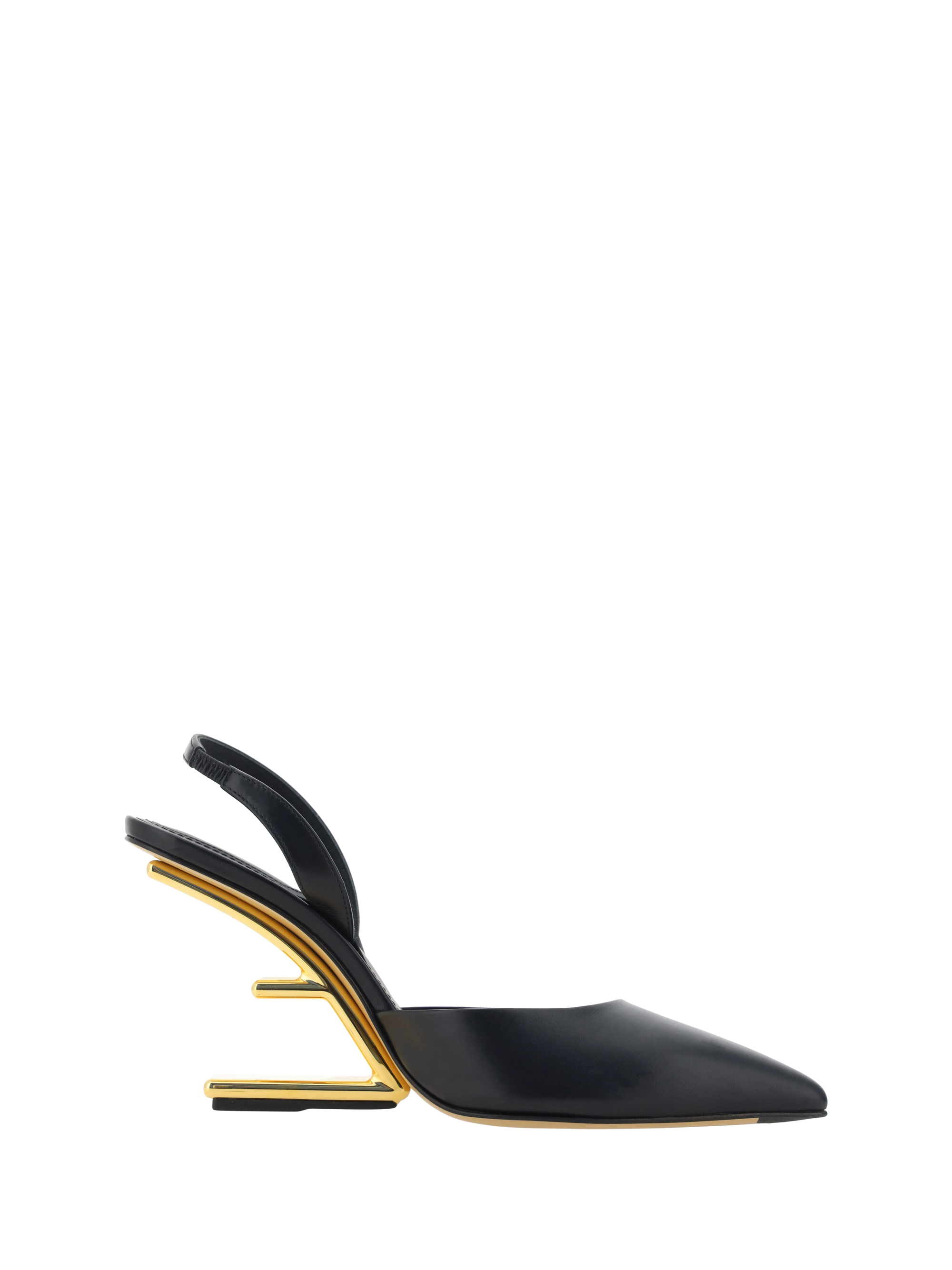 Shop Fendi First Pumps In Nero