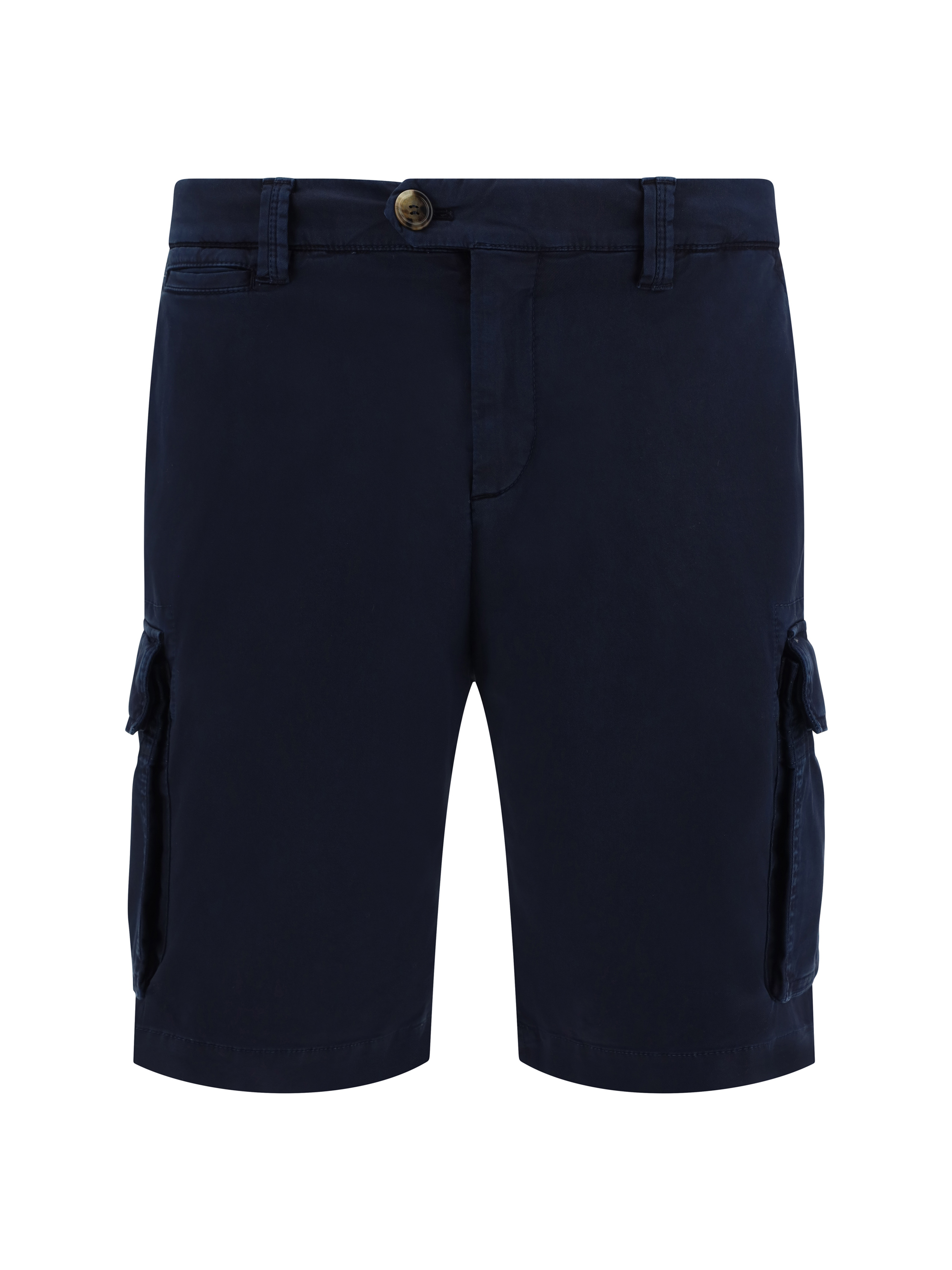 Shop Brunello Cucinelli Shorts In Navy