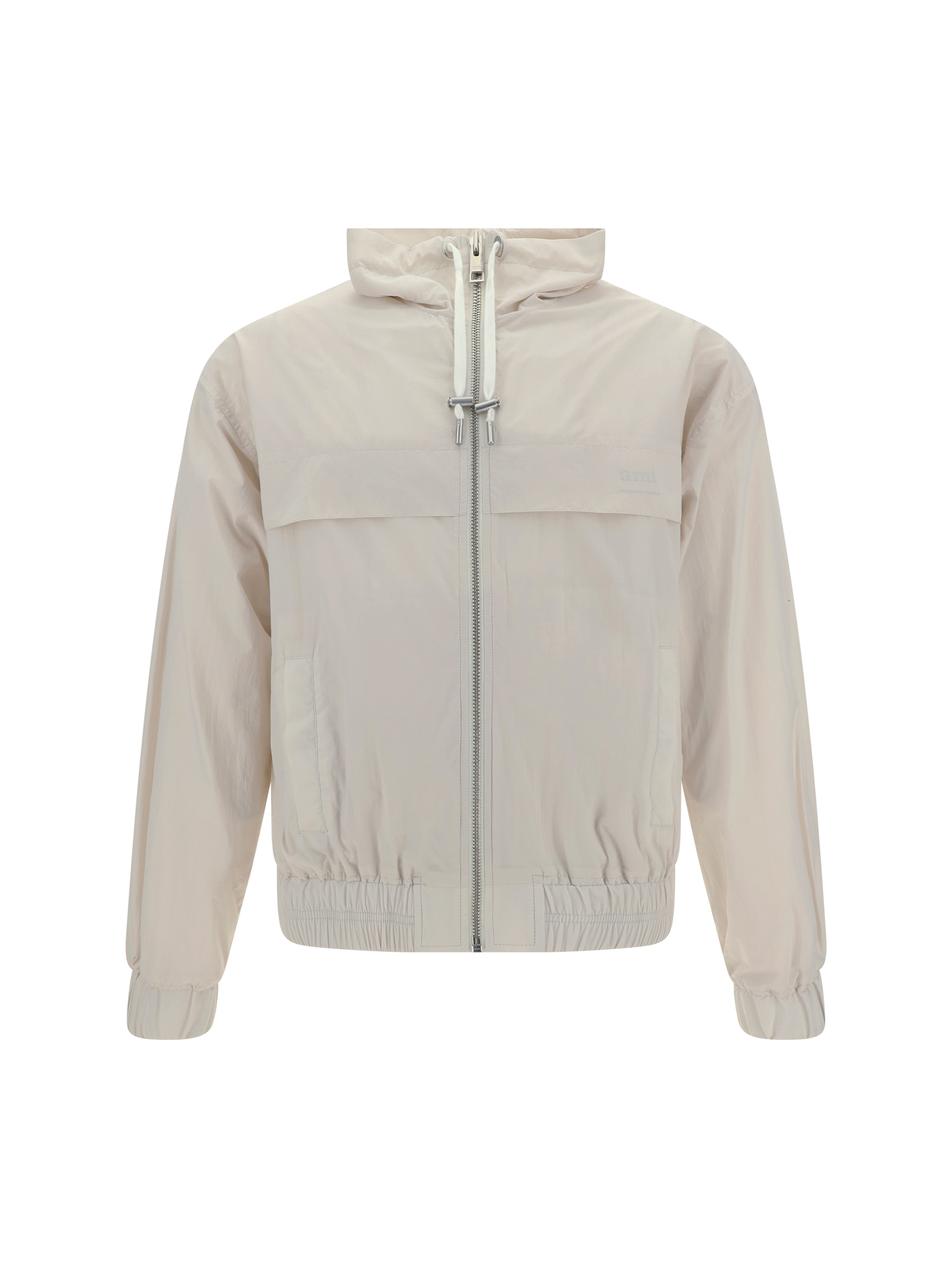 Shop Ami Alexandre Mattiussi Jacket In Chalk