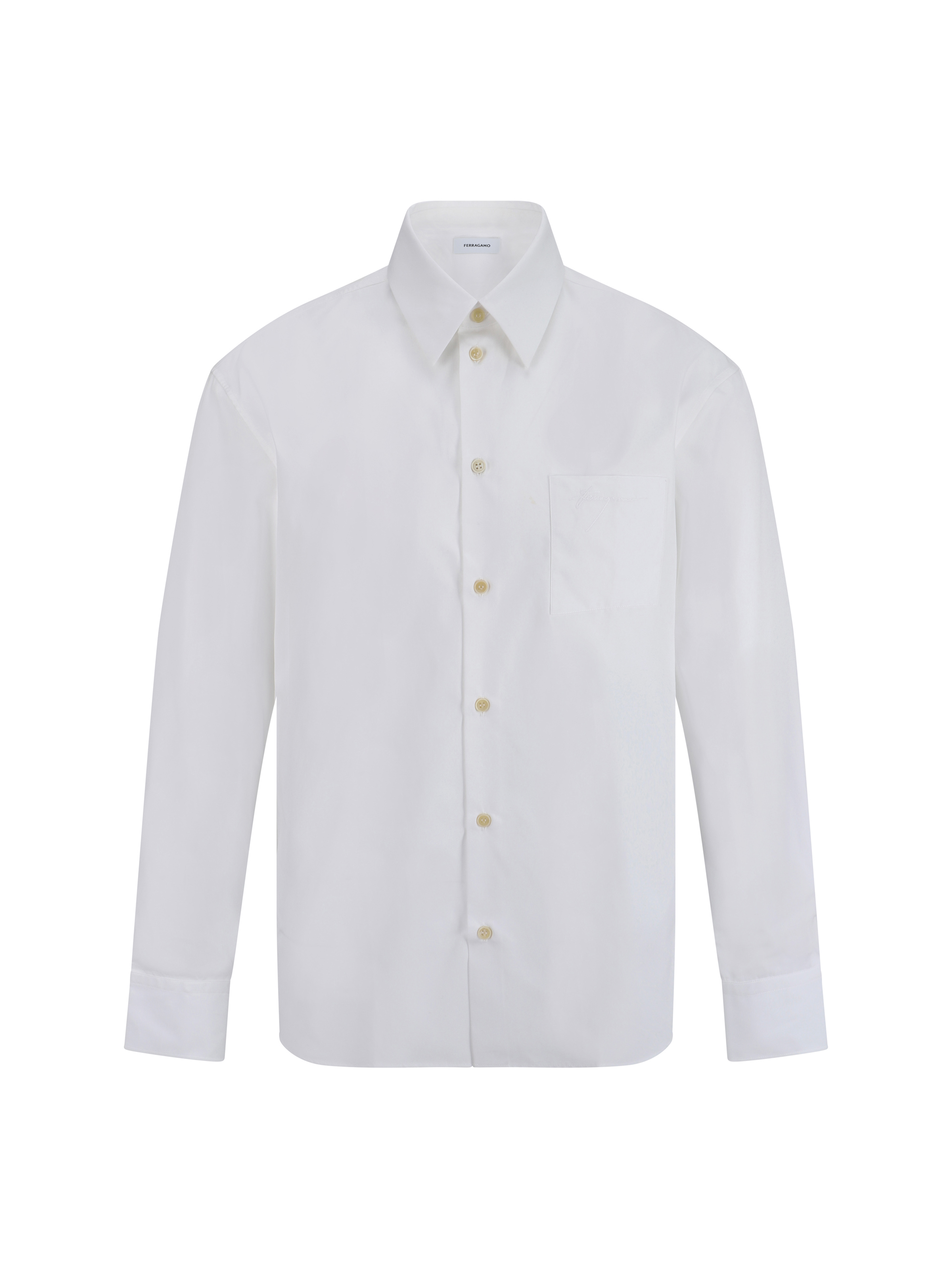 Shop Ferragamo Shirt In White