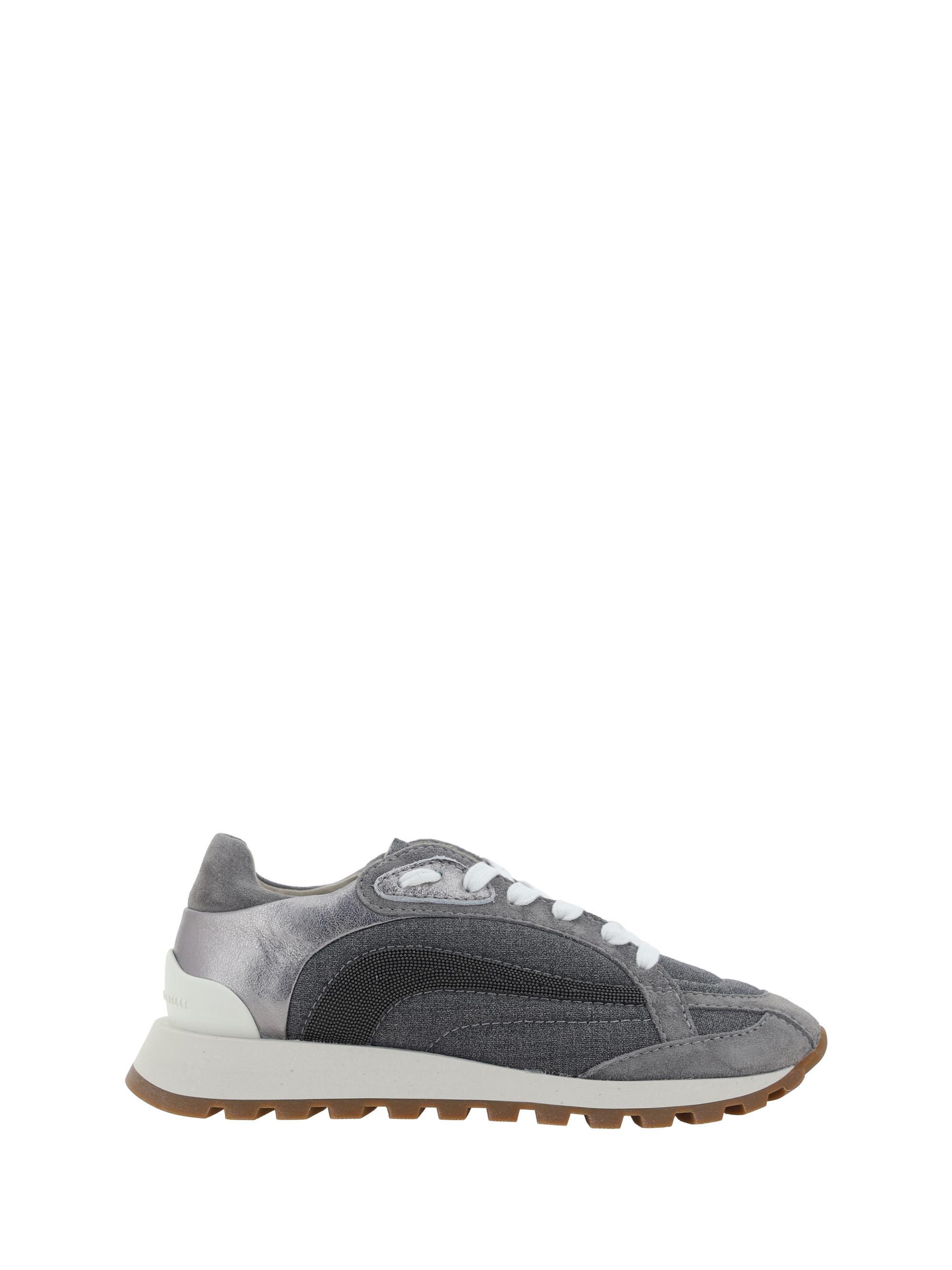 Shop Brunello Cucinelli Sneakers In Grigio Medio