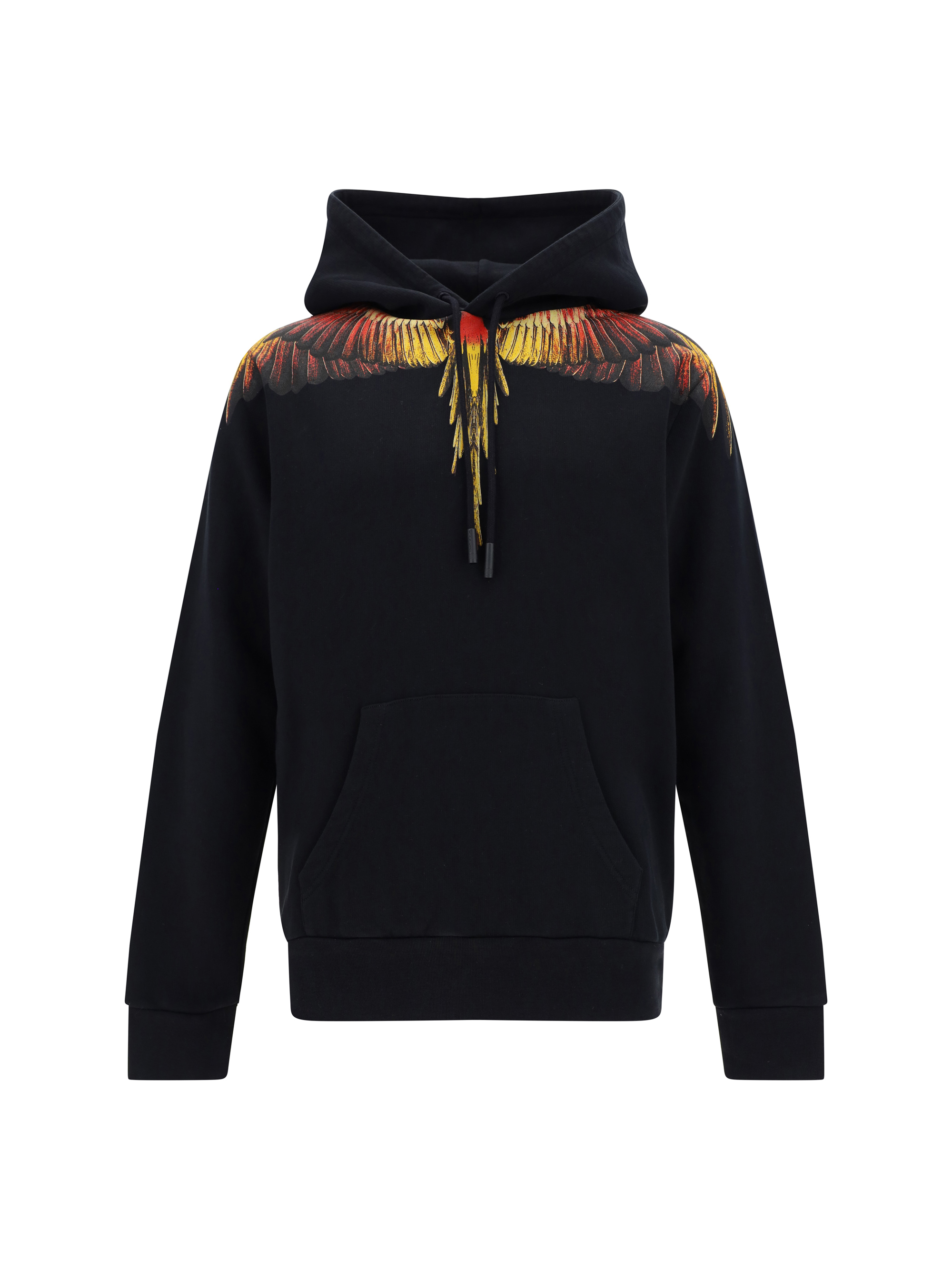 Shop Marcelo Burlon County Of Milan Icon Wings Hoodie In Black/red