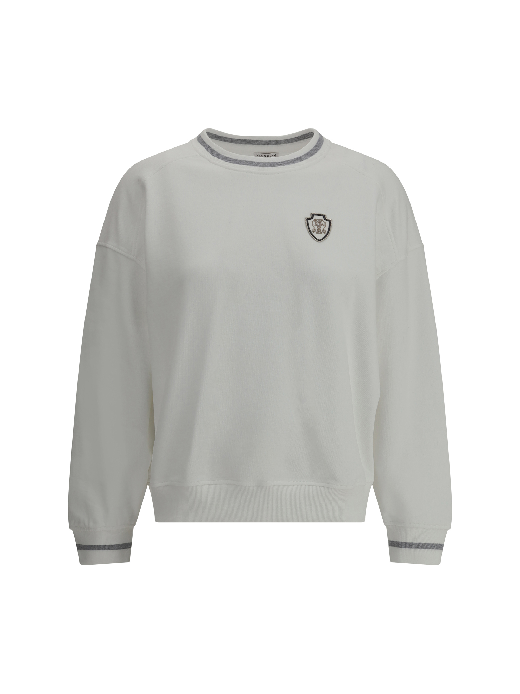 Sweatshirt with logo's patch
