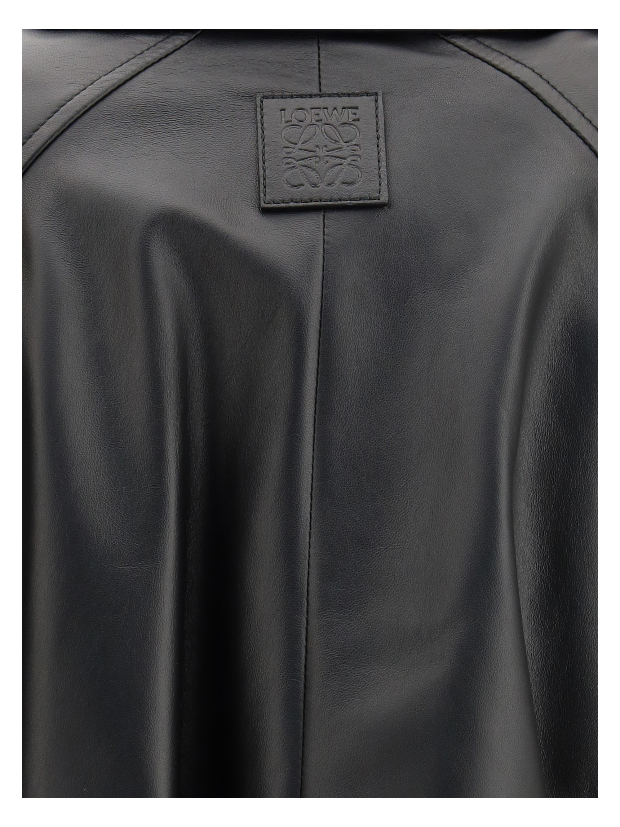 Balloon leather Jacket