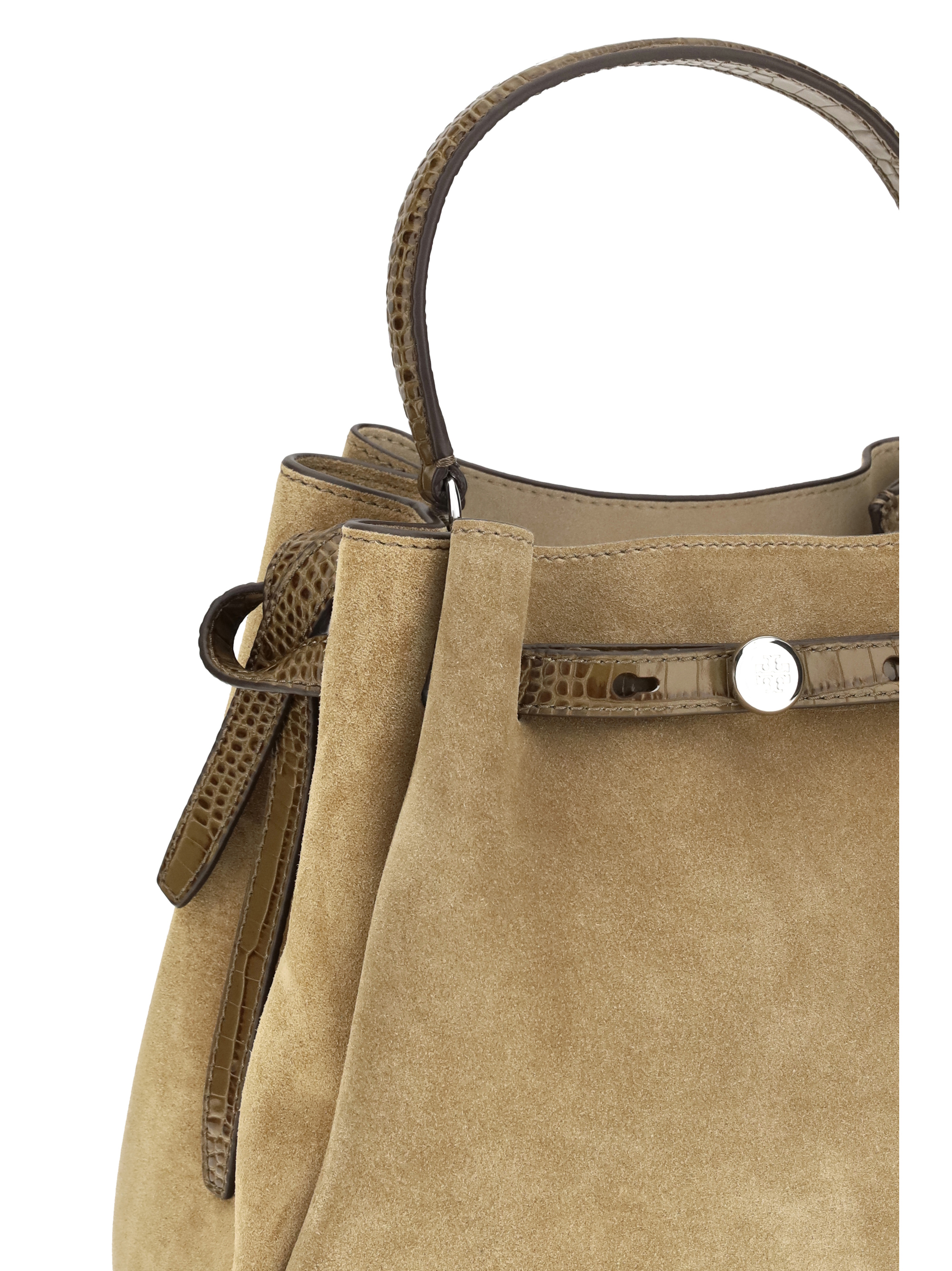 TORY BURCH 로미 스웨이드 버킷백