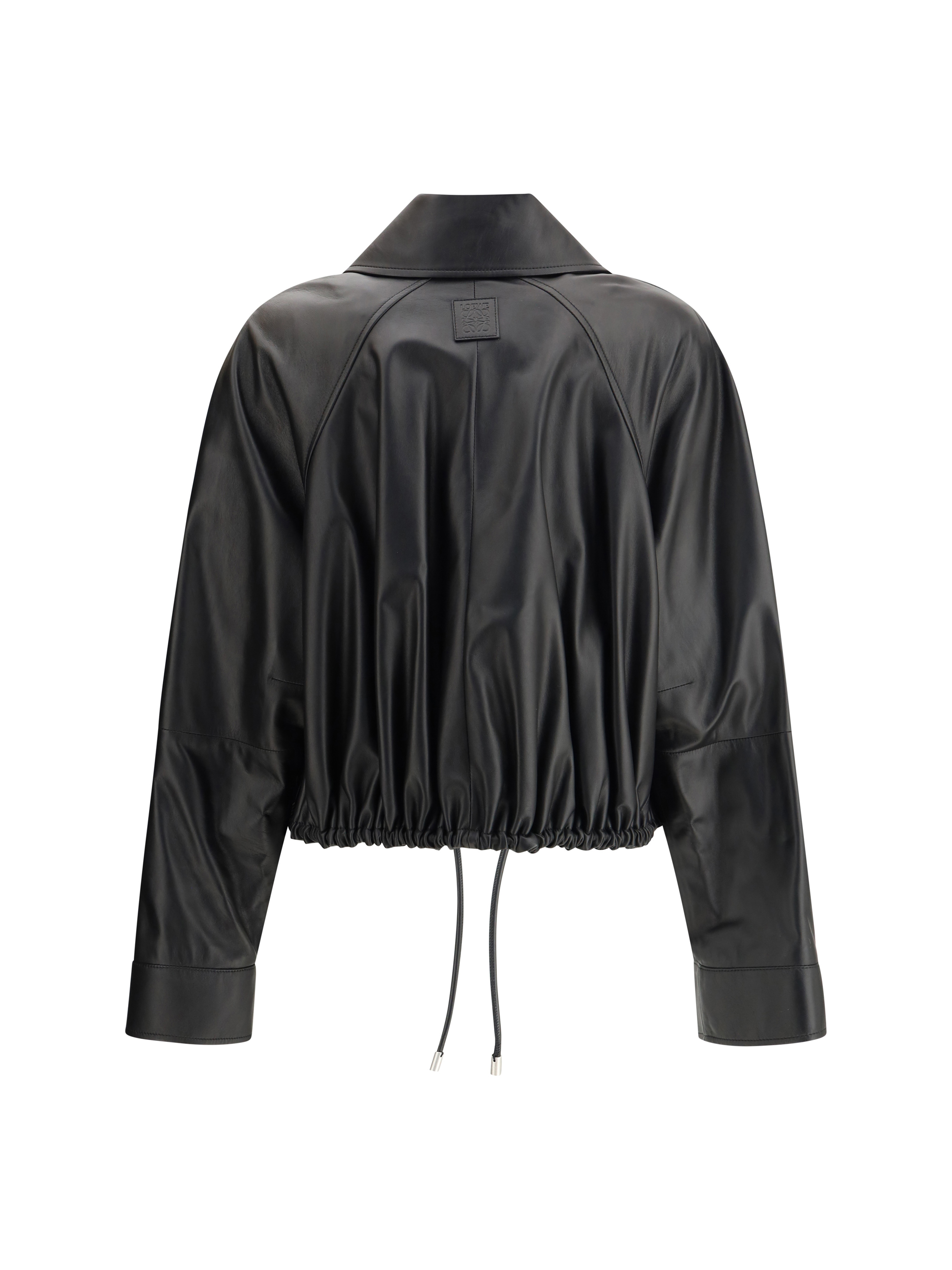 Balloon leather Jacket