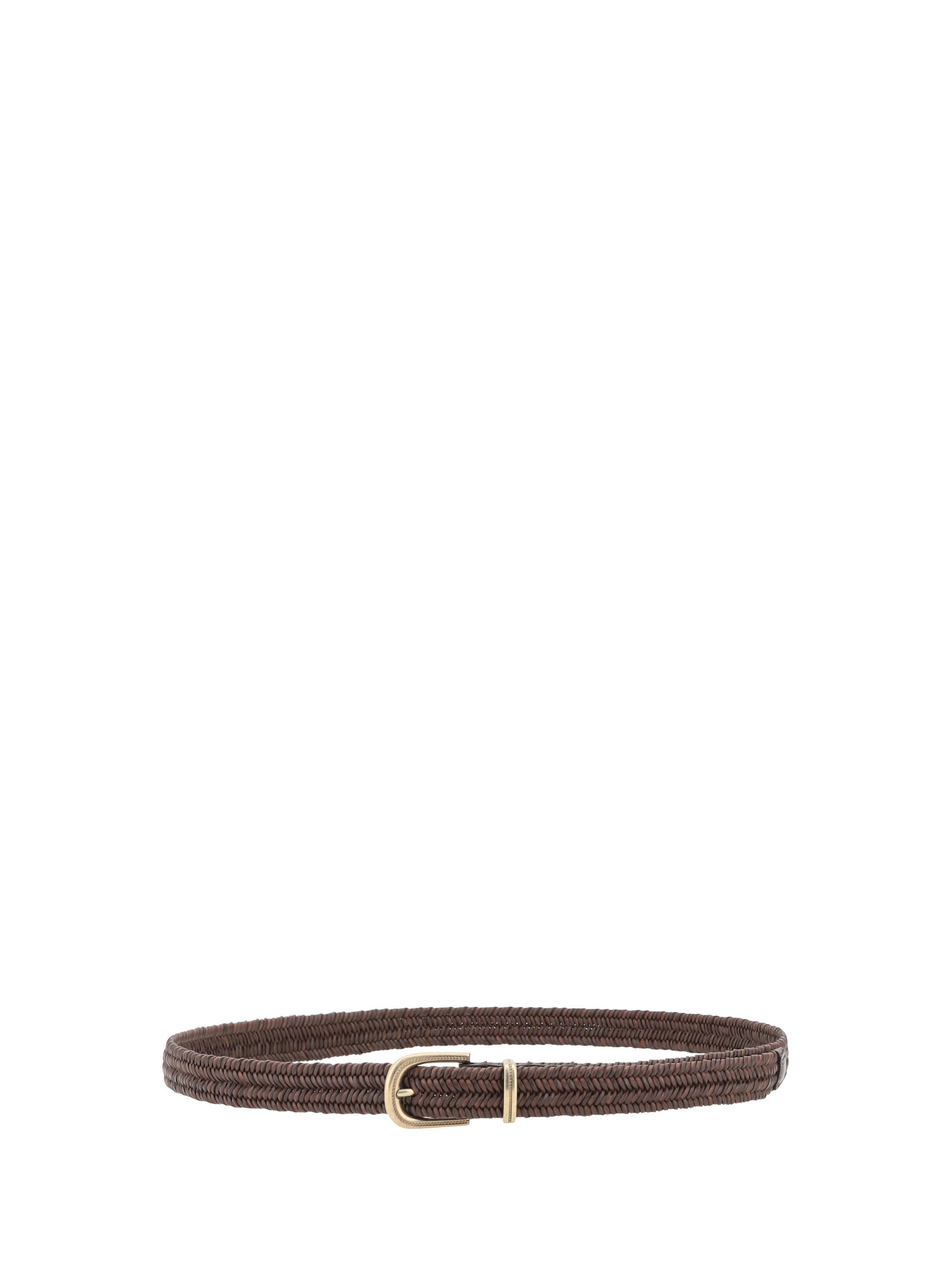 Braided stretch leather Belt