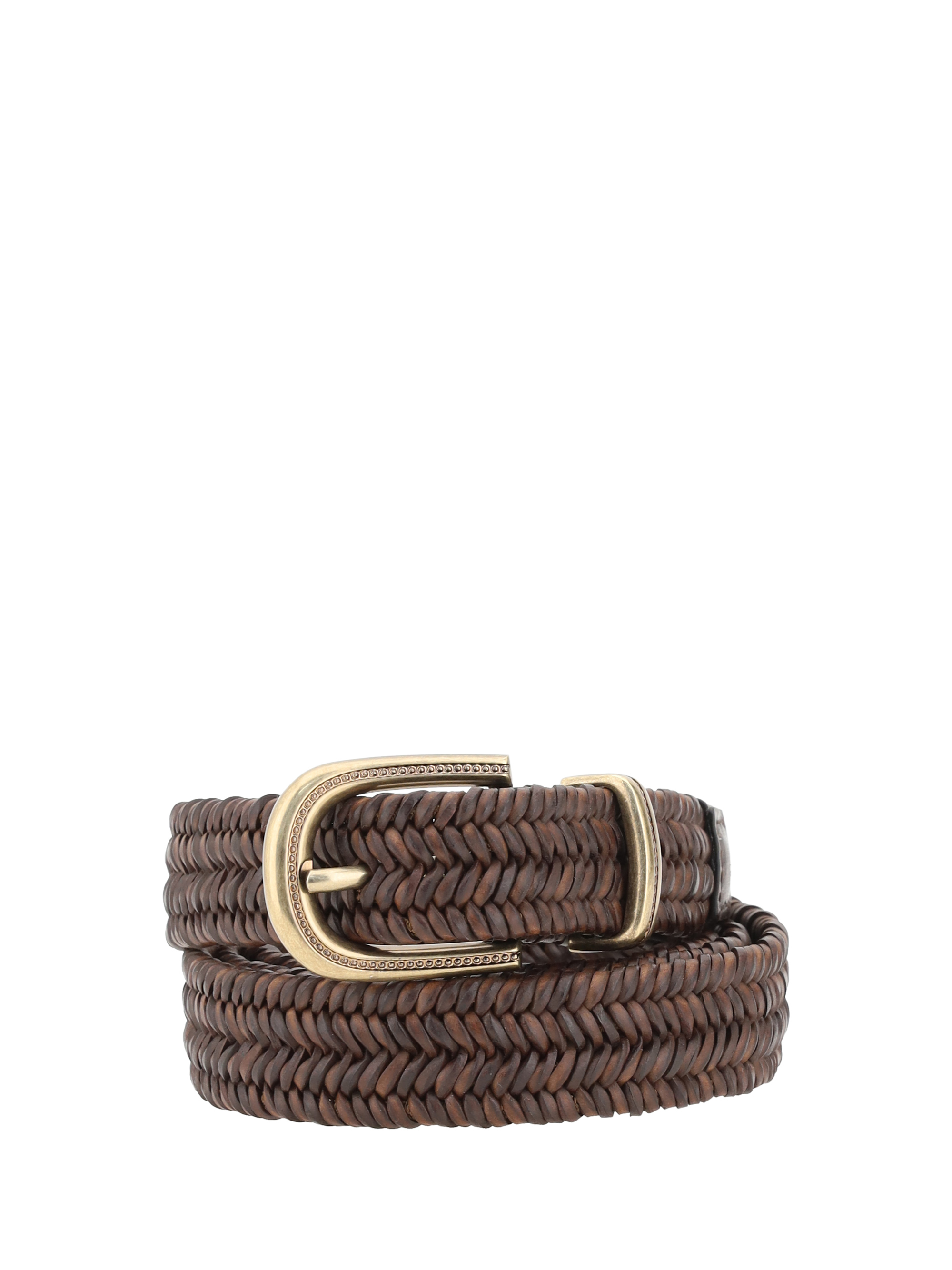 Braided stretch leather Belt