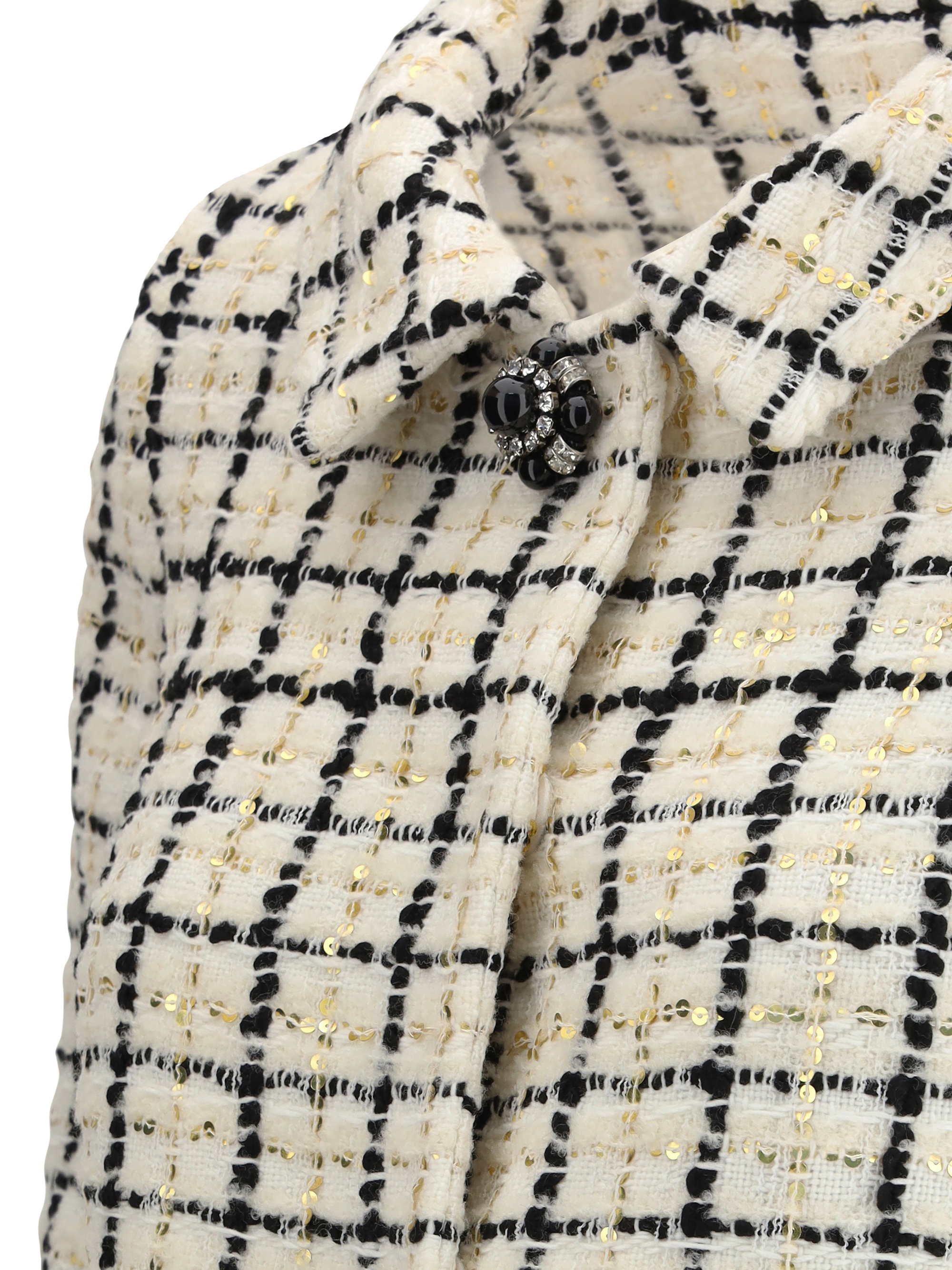 Giacca in tweed con paillettes