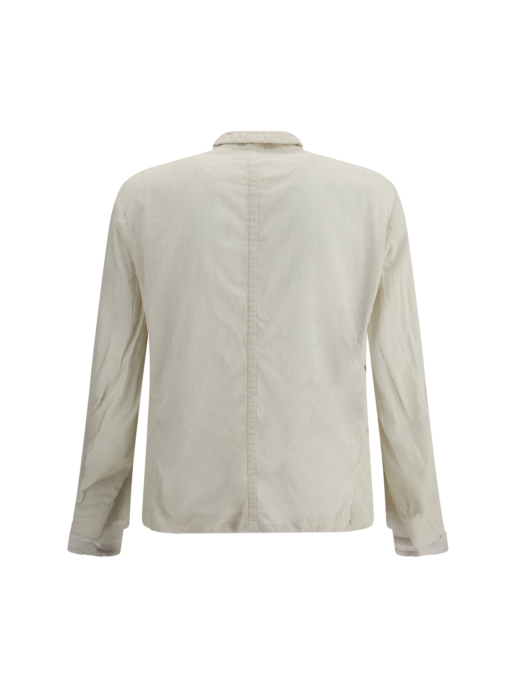 Jacket with multicolored button