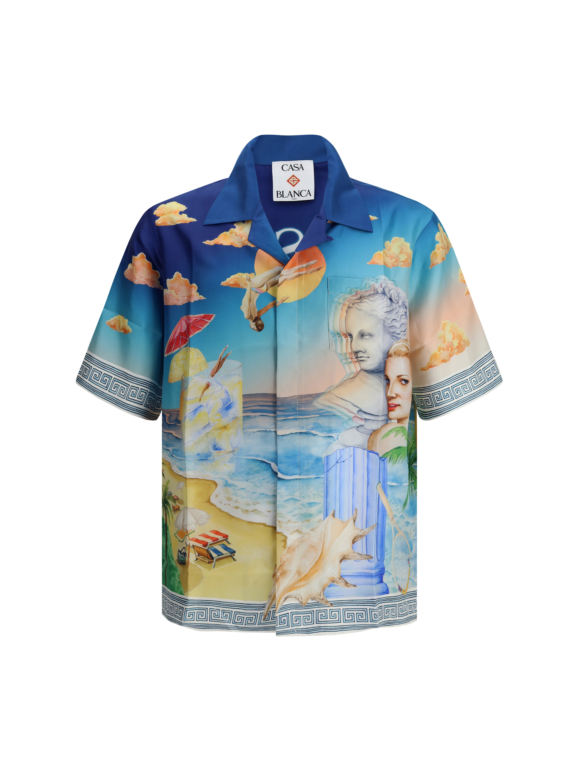 Cuban short sleeve silk Shirt