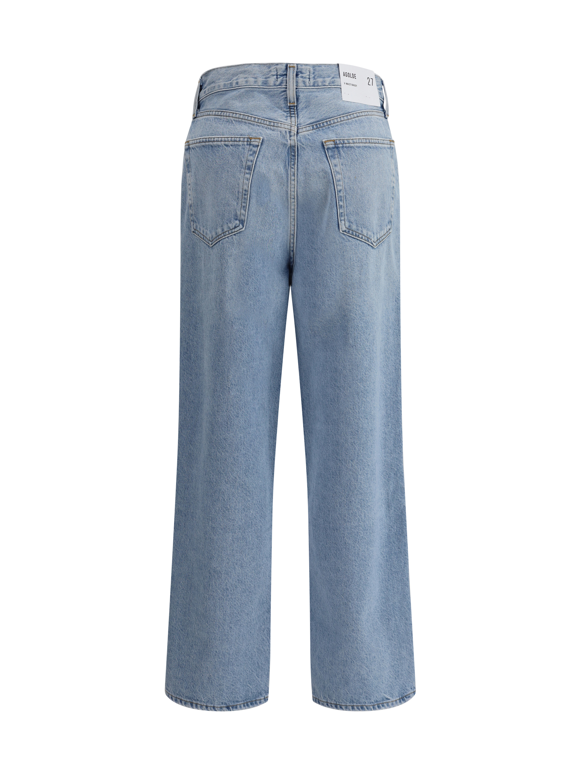 Jeans baggy con girovita a V