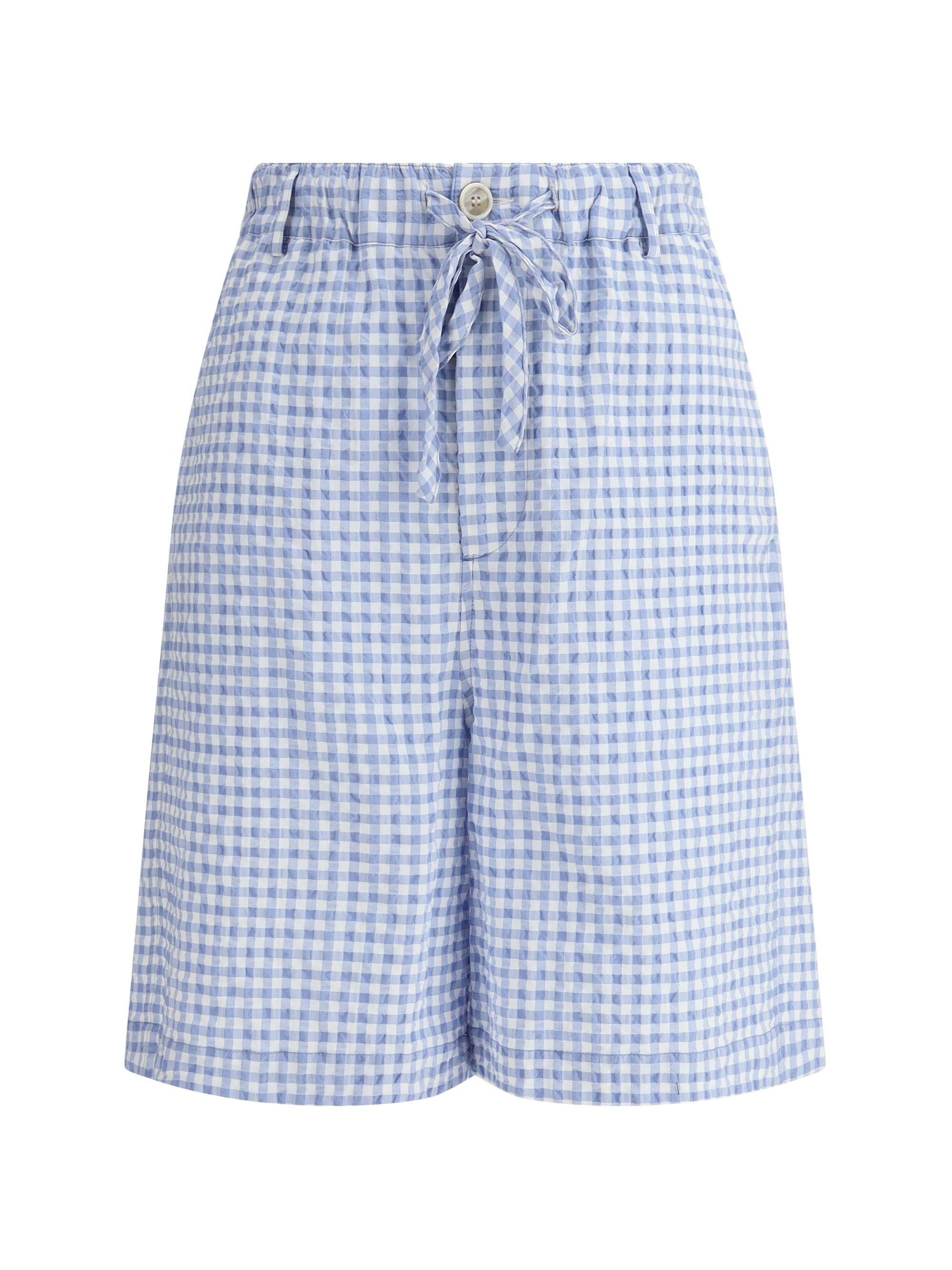 knee-length Vichy Shorts