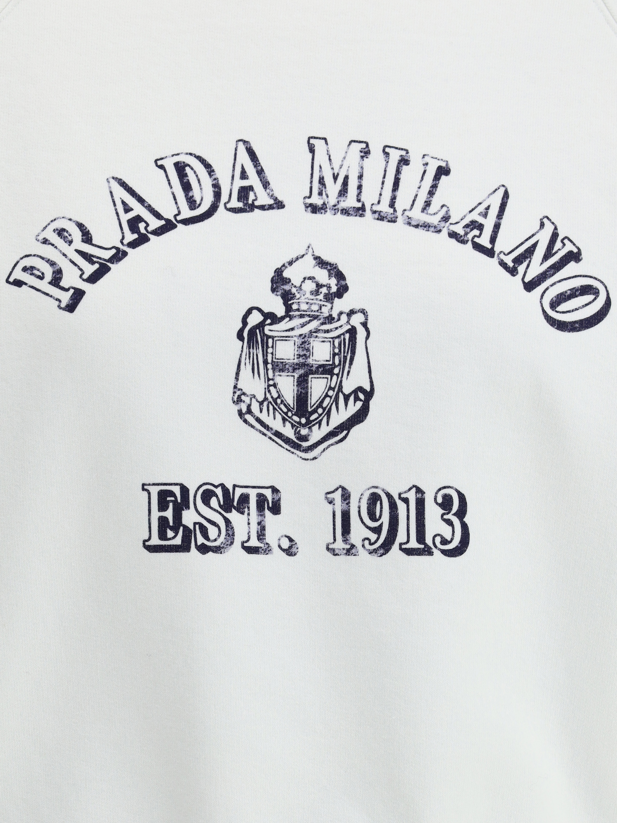Felpa in cotone con logo