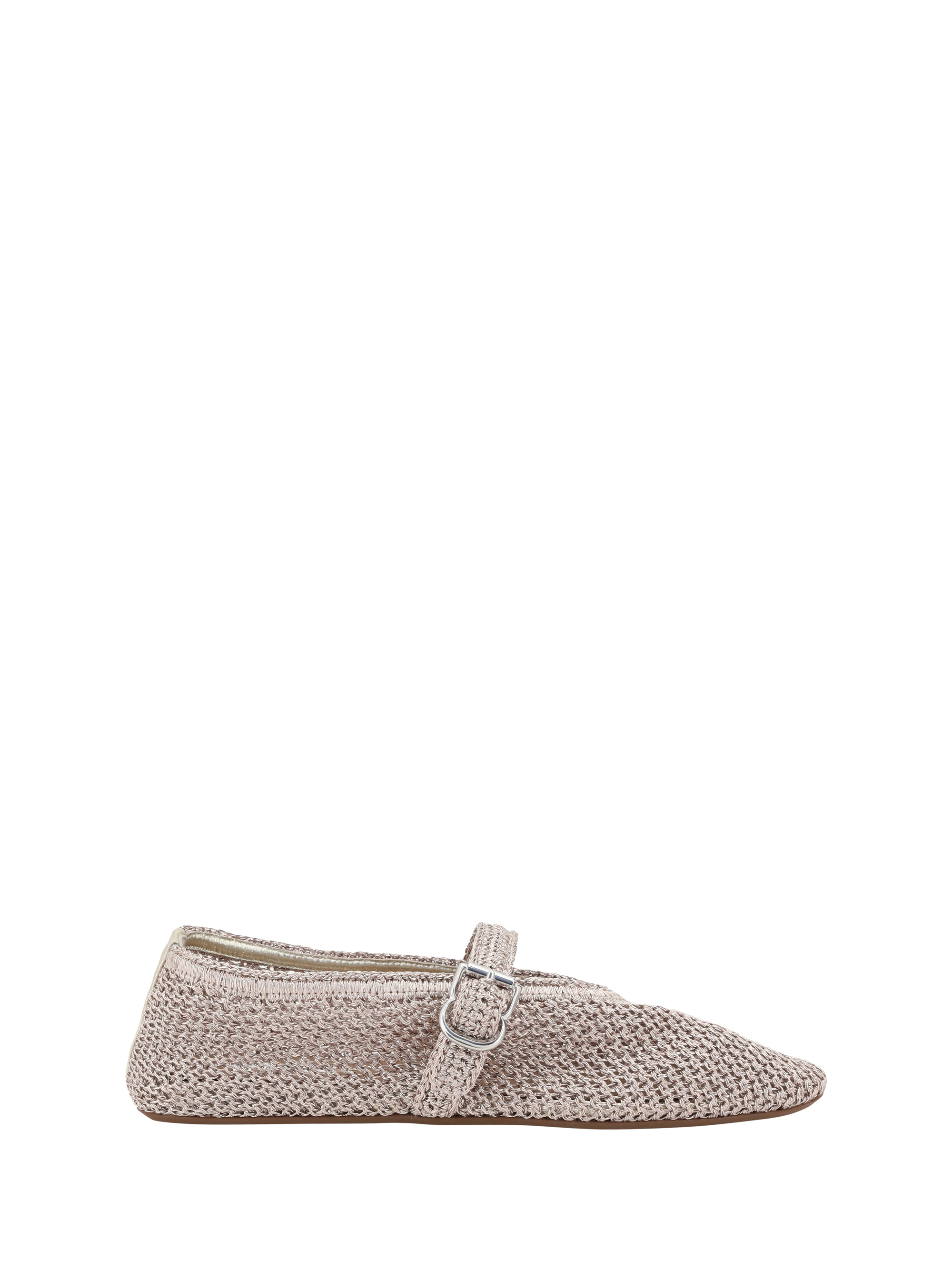 Ballerine all'uncinetto in lurex