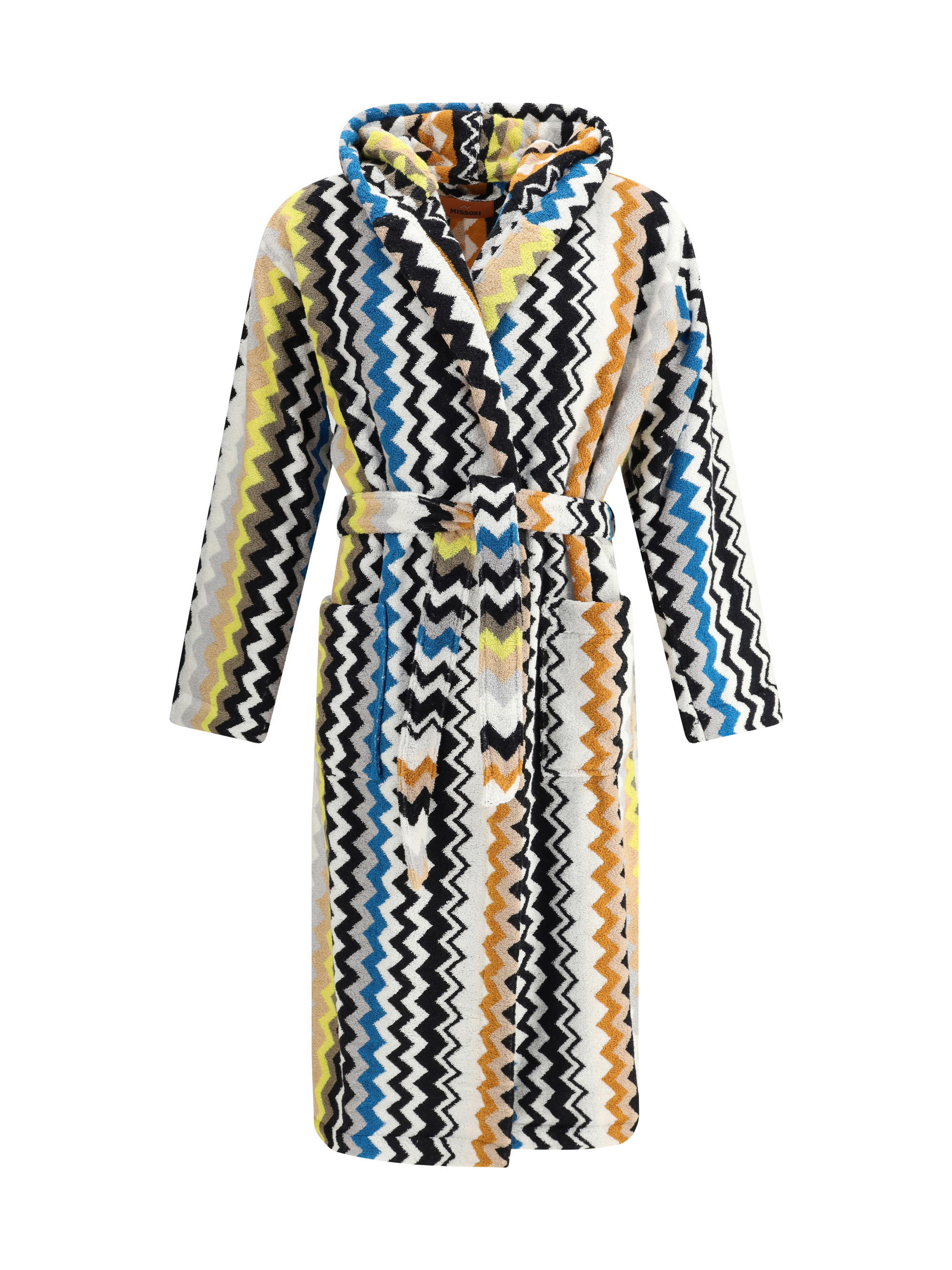 Zigzag printed Bathrobe