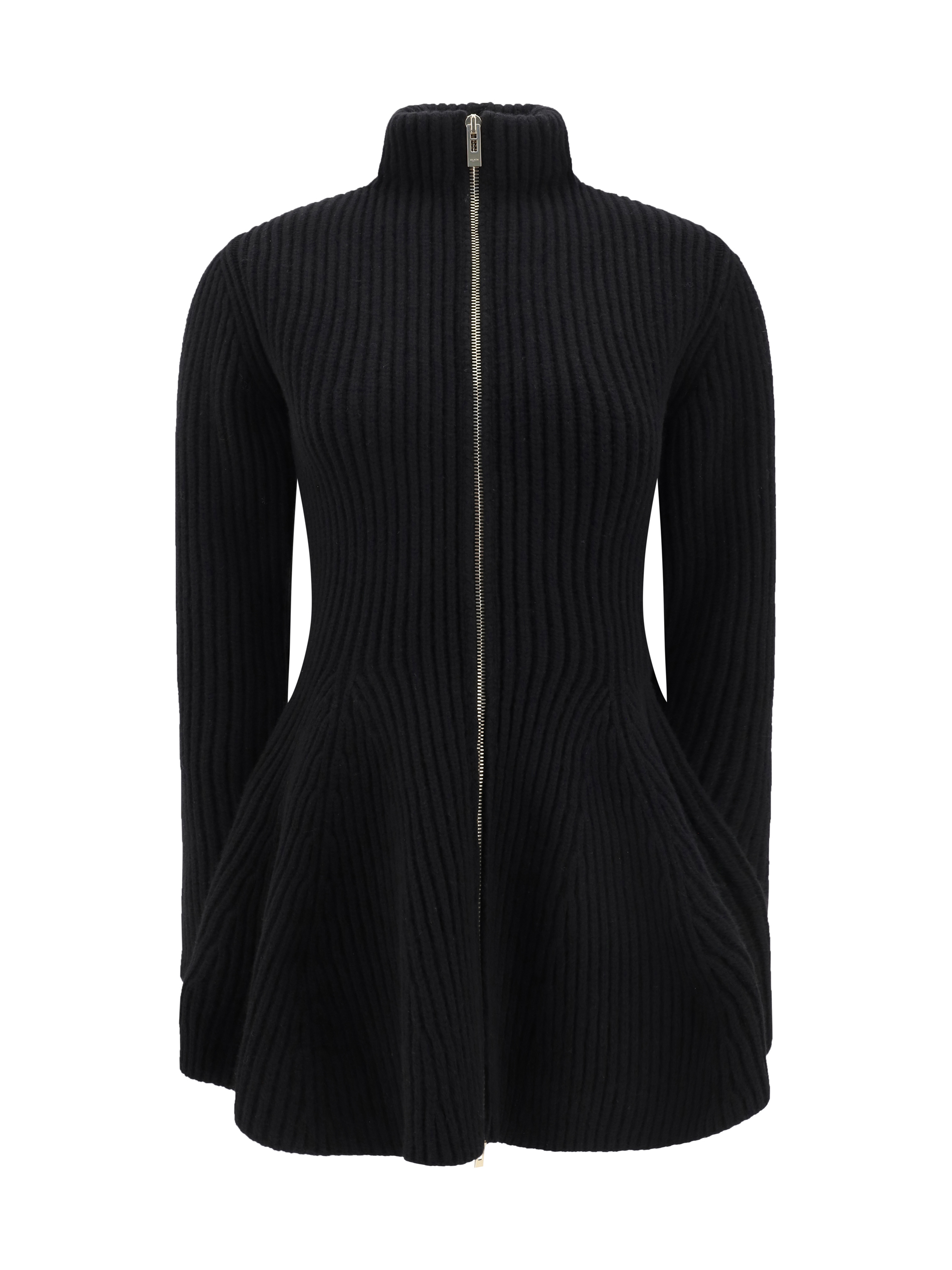 Cardigan Peplum con zip 