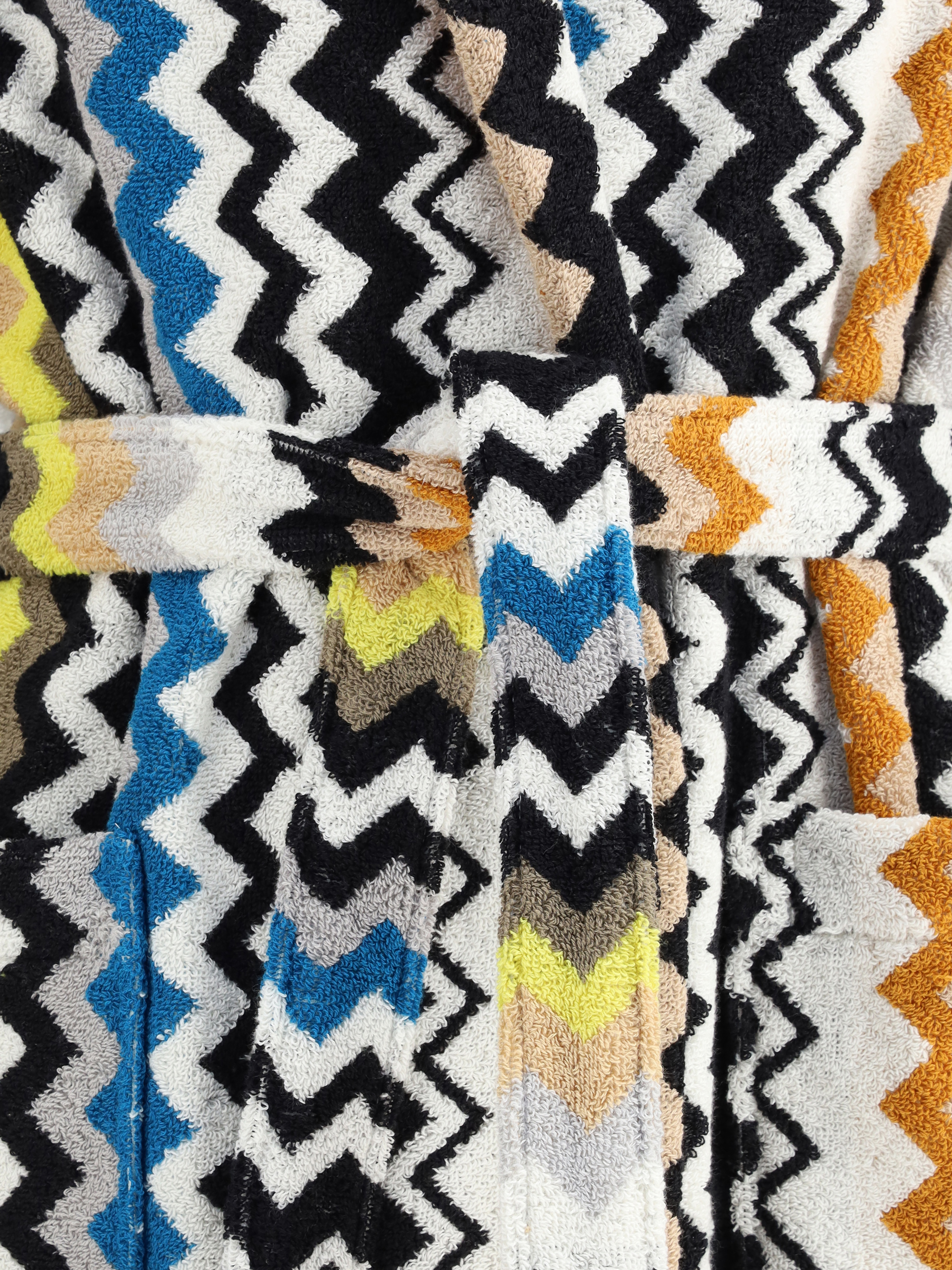 Zigzag printed Bathrobe