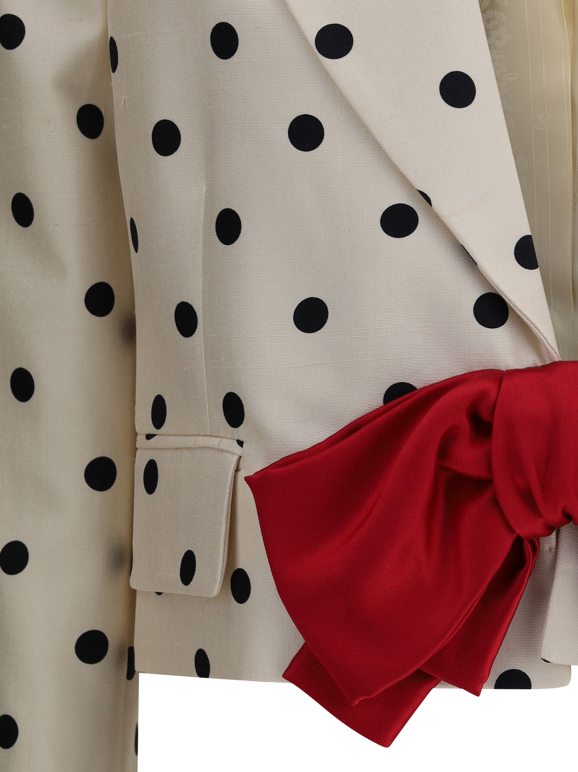 Polka dot shantung Blazer