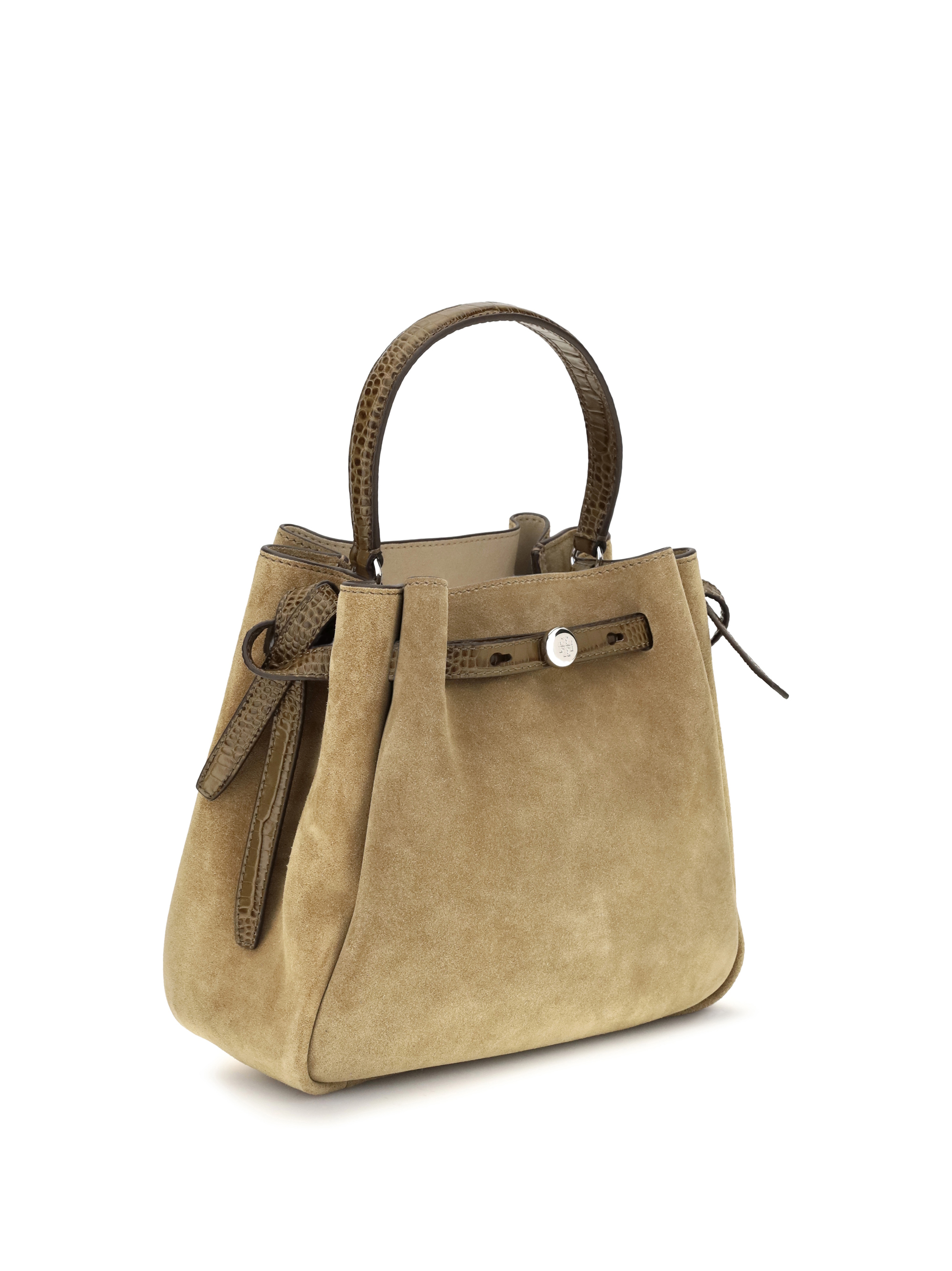 TORY BURCH 로미 스웨이드 버킷백